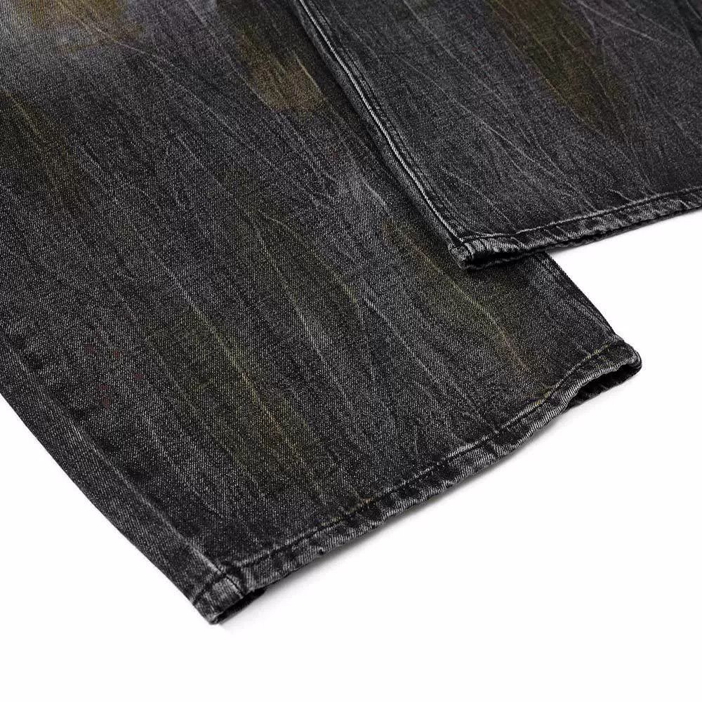 Vintage Men's loose trendy washed dirty distressed jeans Size US 32 / EU 48 - 5 Thumbnail