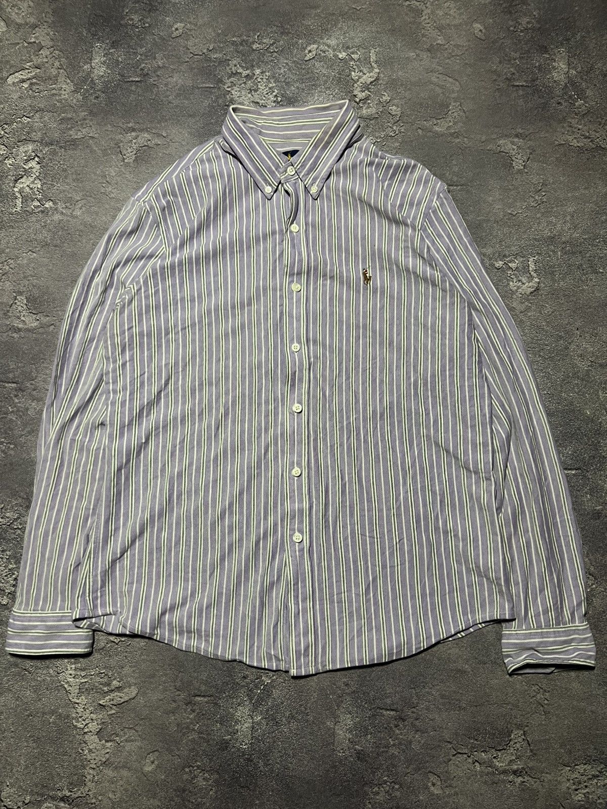 Ralph Lauren Vintage Polo Ralph Lauren Knit Oxford Button Up Shirt Size US XL / EU 56 / 4 - 1 Thumbnail