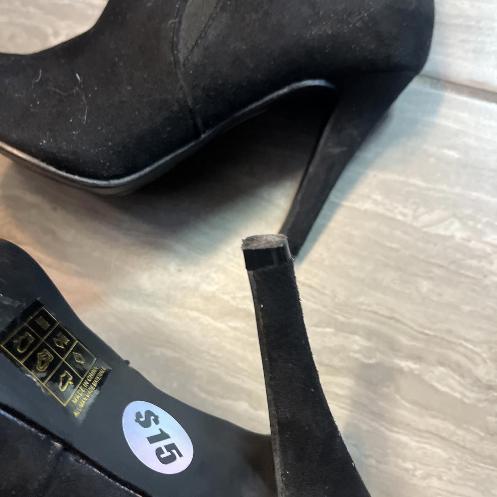 Billabong Ankle Boot Bella Marie Kendall 7.5 Suede Black Pumps Booties Size US 7.5 / IT 37.5 - 9 Thumbnail