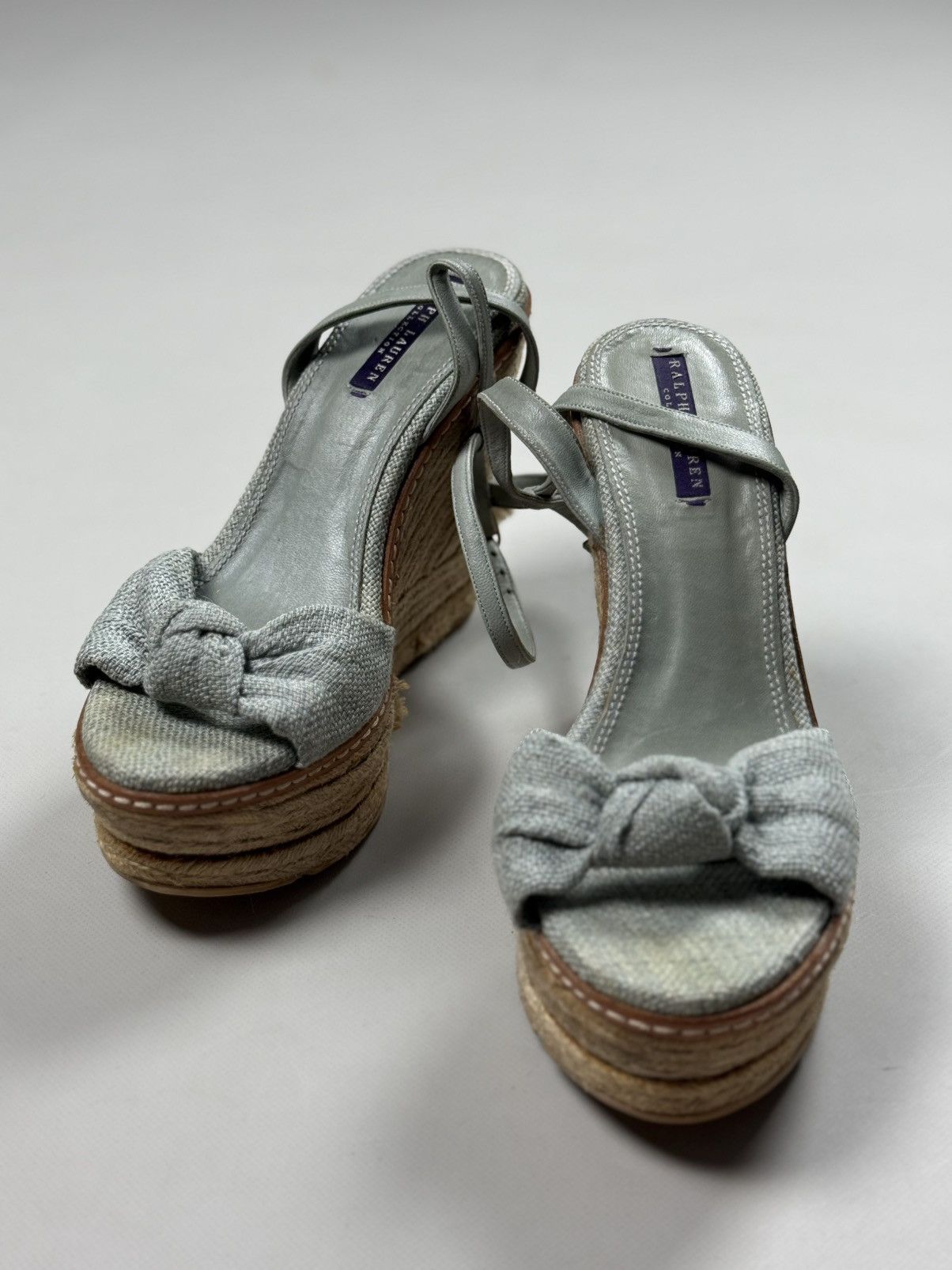 Ralph Lauren Purple Label Ralph Lauren Purple Fistina Espadrille Wedge Sandals Shoes Size US 9.5 / IT 39.5 - 12 Thumbnail