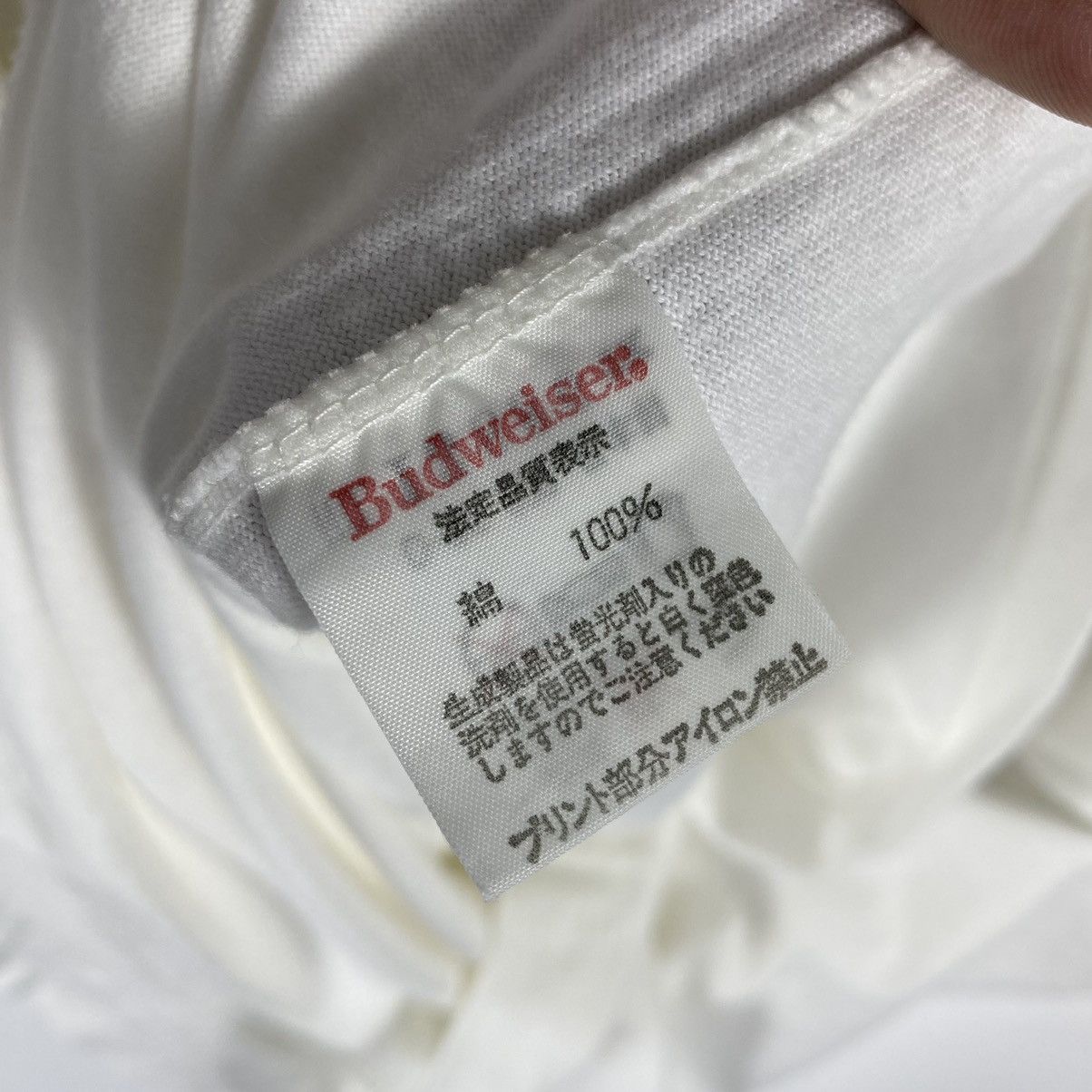Budweiser × Vintage Vintage 80's BUDWEISER This Bud's For You Promo Tee Size US L / EU 52-54 / 3 - 10 Thumbnail