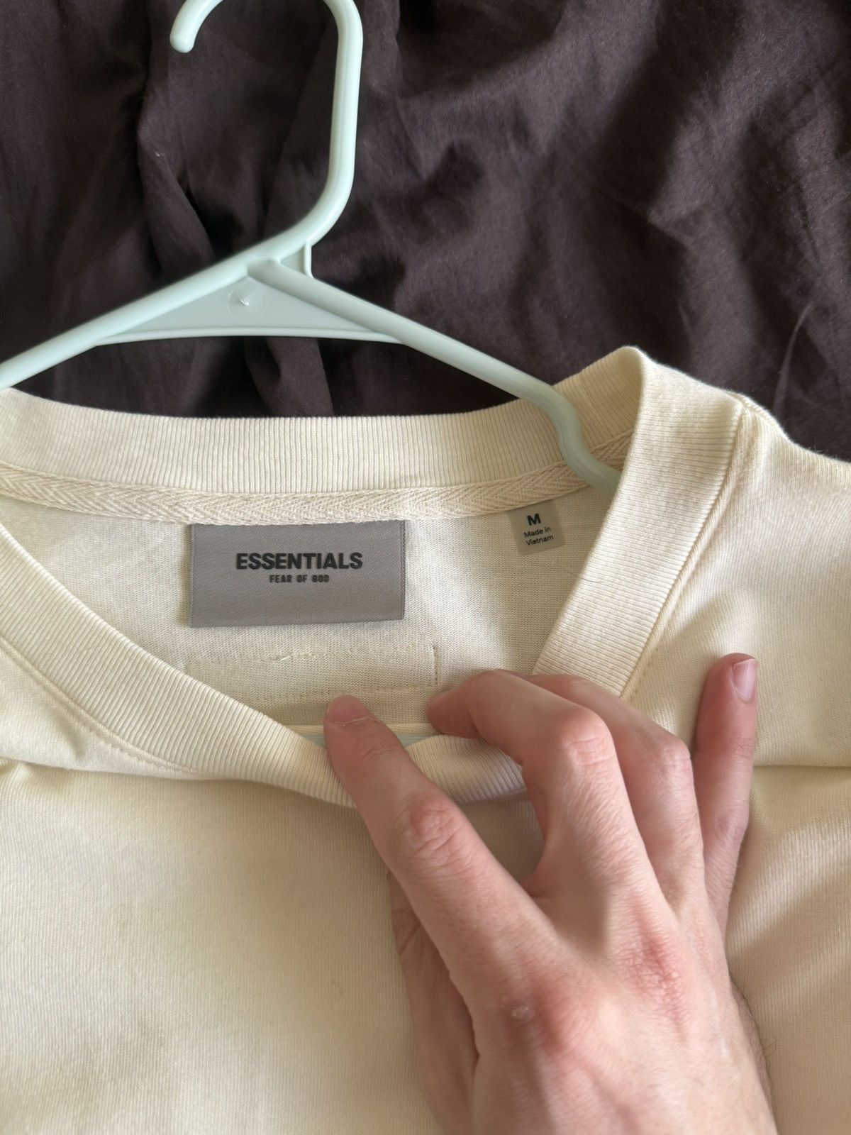 Essentials Essentials FOG Cream Box Logo T-shirt Size US M / EU 48-50 / 2 - 2 Thumbnail