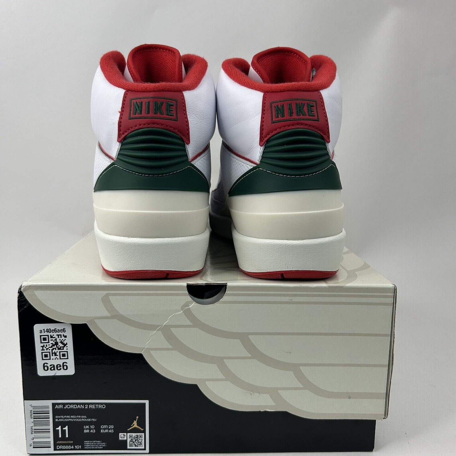 Nike Nike Air Jordan 2 Retro “Origins/White Fire Red” 2024 Size US 11 / EU 44 - 5 Thumbnail