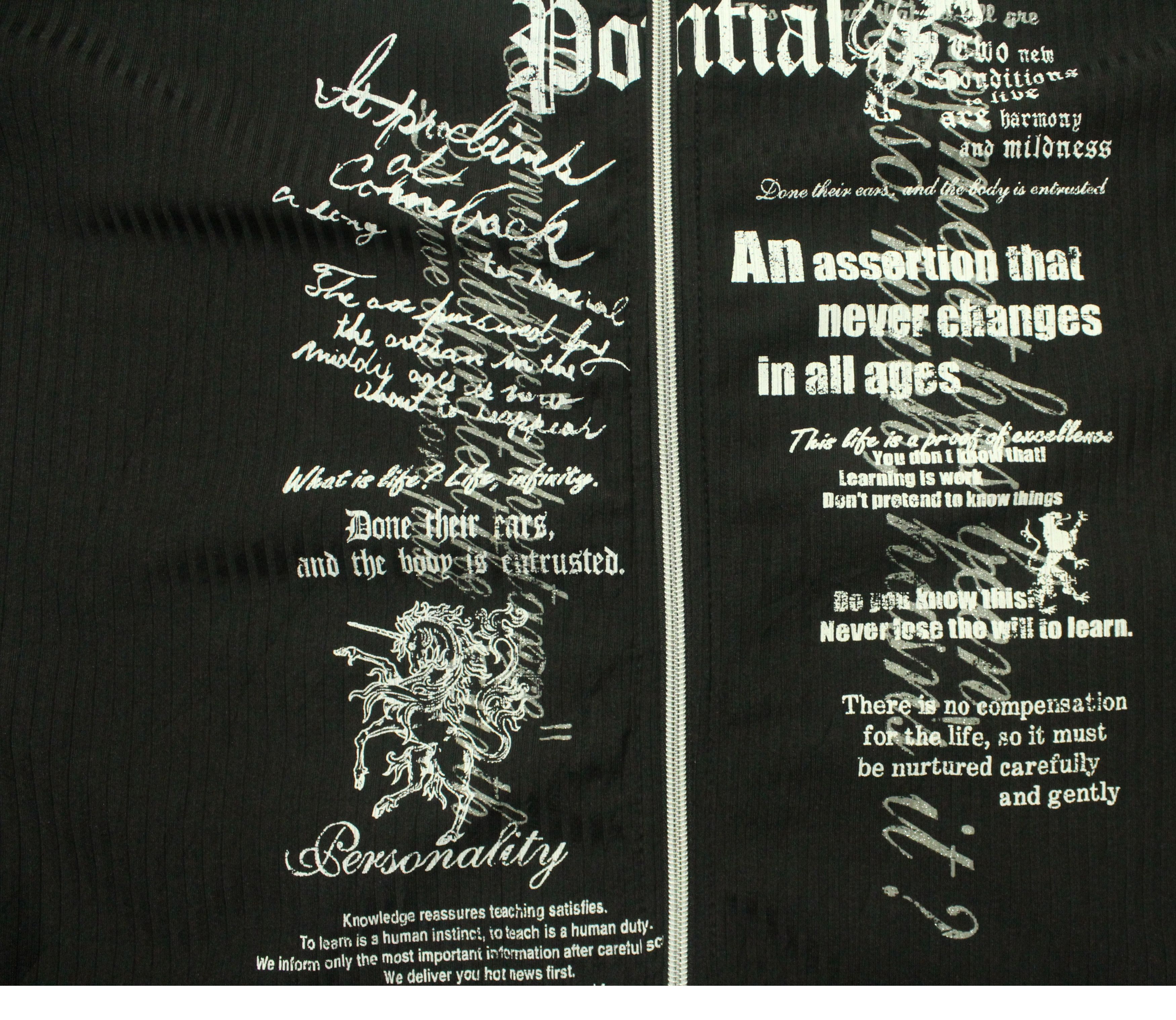 14th Addiction × If Six Was Nine × Le Grande Bleu (L.G.B.) BEAUMONT CARR Shirt Poem Skull Seditionaries Hooded Size US L / EU 52-54 / 3 - 10 Thumbnail