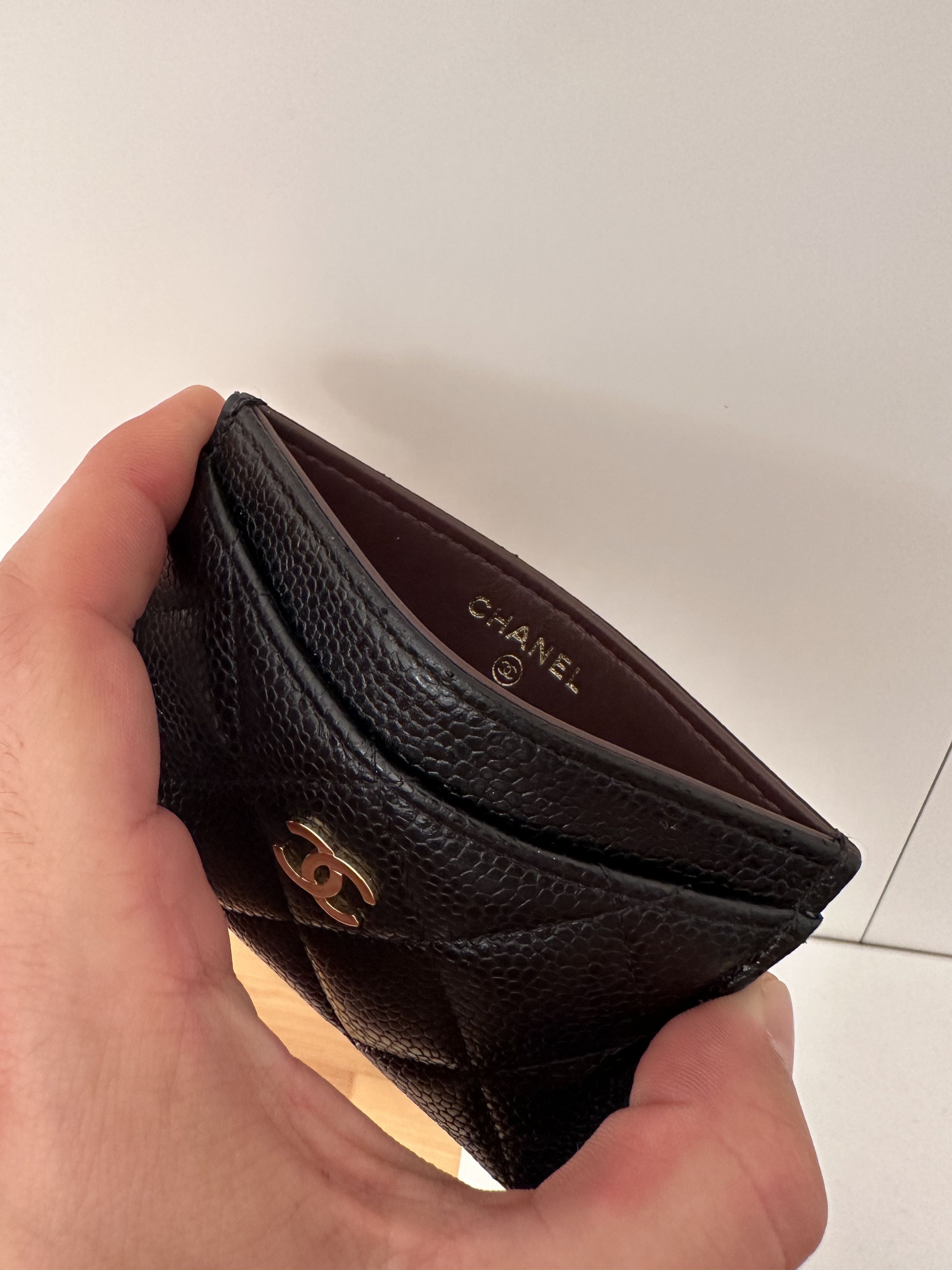 Chanel Chanel Black Quilted Caviar Card Case Size ONE SIZE - 9 Thumbnail