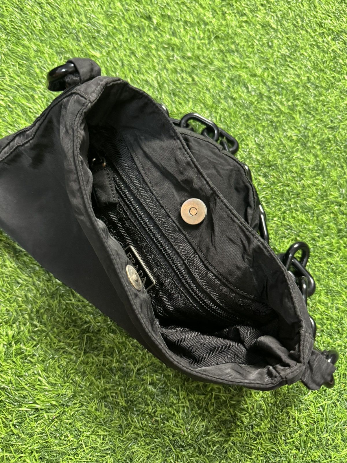 Prada prada black tessuto chain shoulder bag Size ONE SIZE - 5 Thumbnail