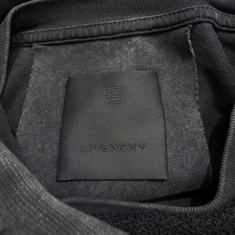 Givenchy Givenchy Washed Distressed Double-Layer Hooded Sweatshirt Size US M / EU 48-50 / 2 - 6 Thumbnail