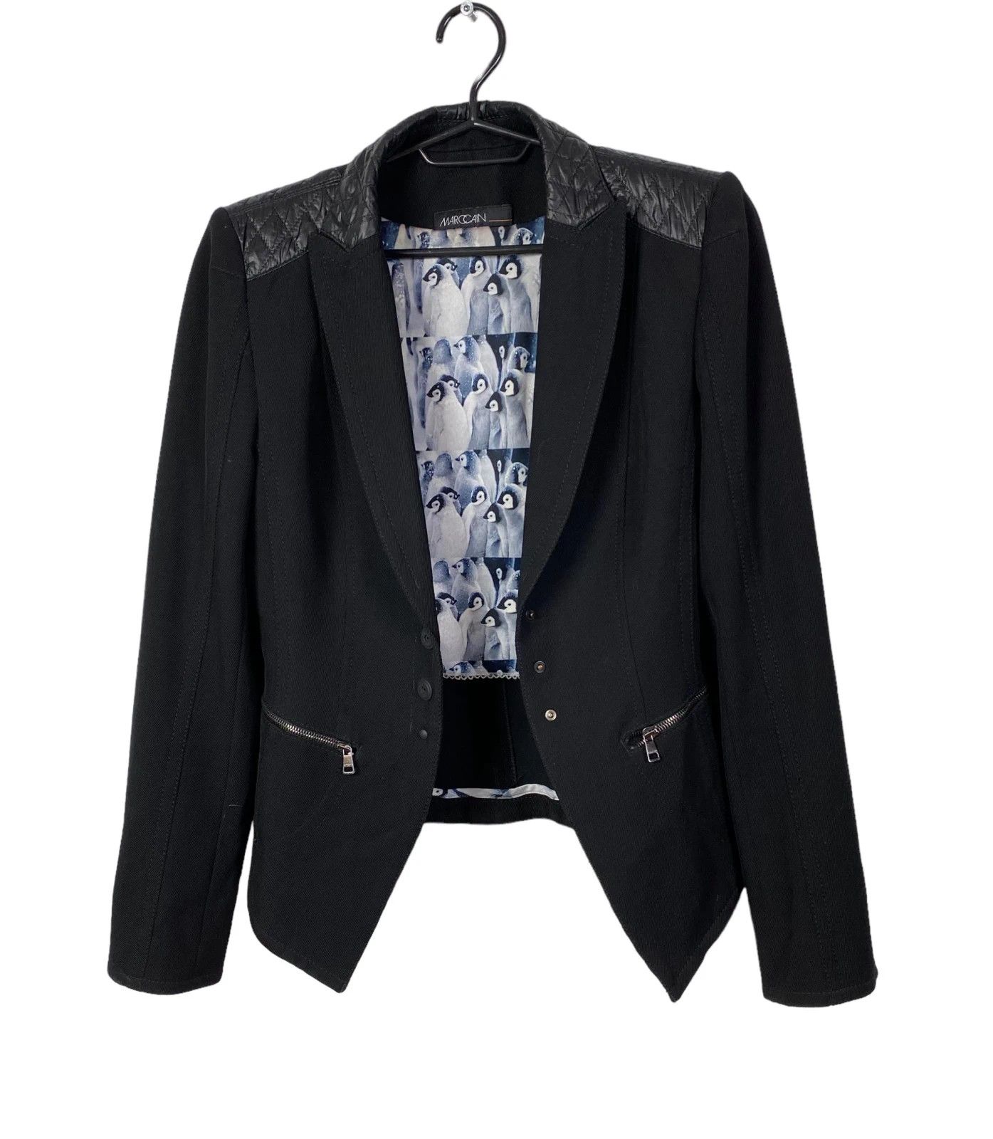 Other Marc Cain Wool Blazer Quilted Details size 2 Size S / US 4 / IT 40 - 7 Thumbnail