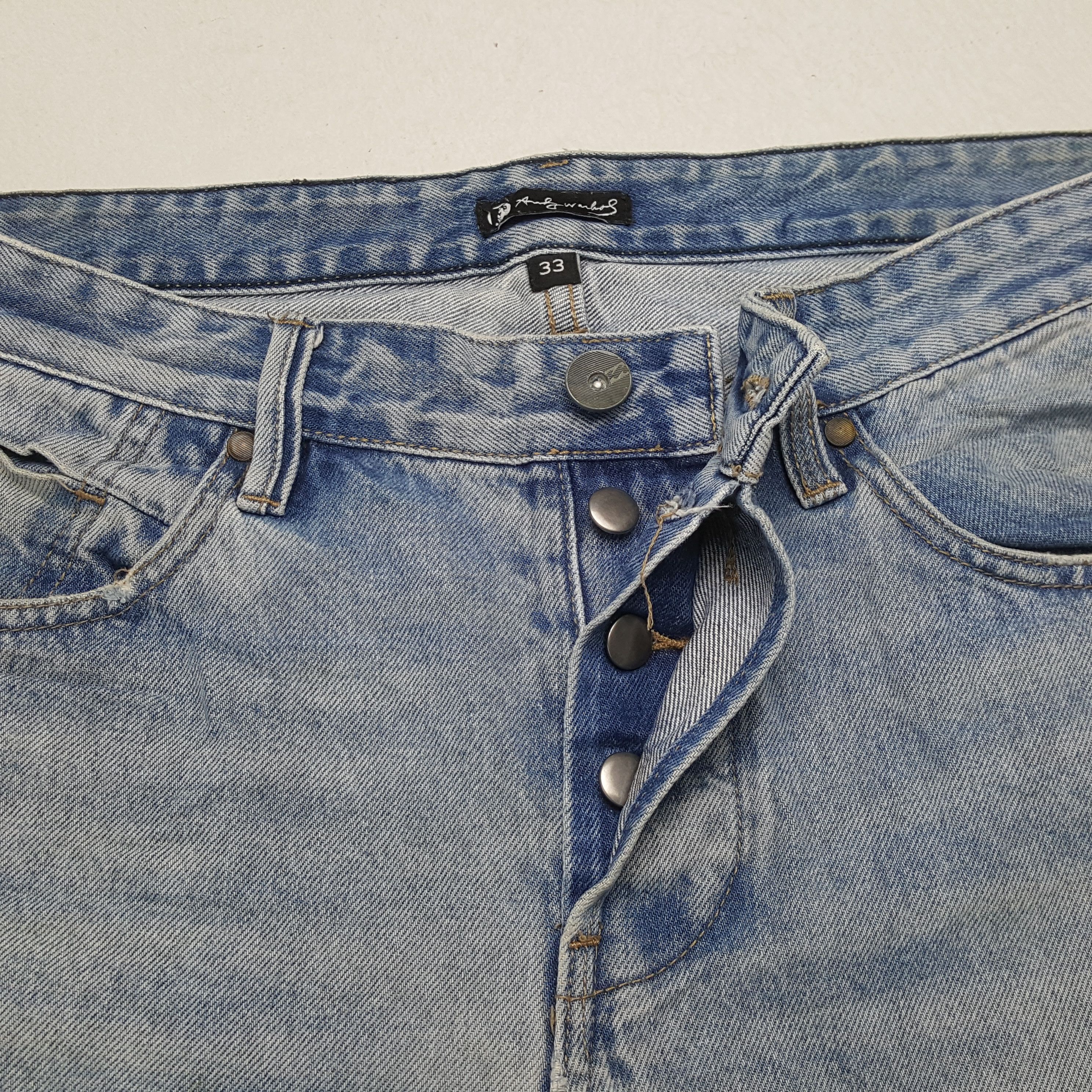 Andy Warhol × Billabong × Vintage Vintage ANDY WARHOL X BILLABONG Rare Design Distressed Jeans Size US 34 / EU 50 - 13 Thumbnail