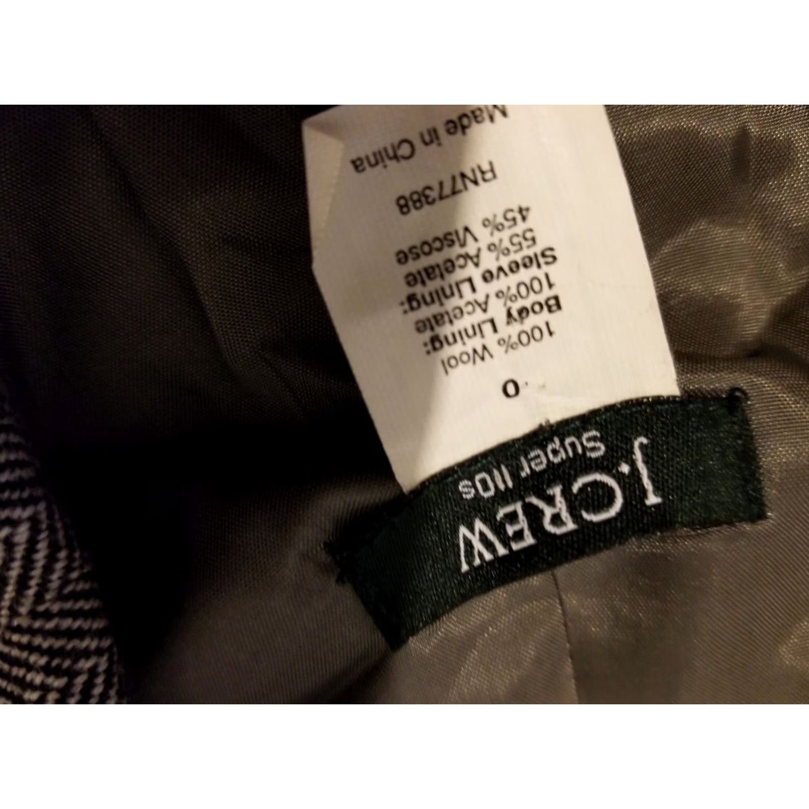J.Crew J. Crew Jacket Blazer 0 Grey Gray Womens Size XS / US 0-2 / IT 36-38 - 4 Thumbnail