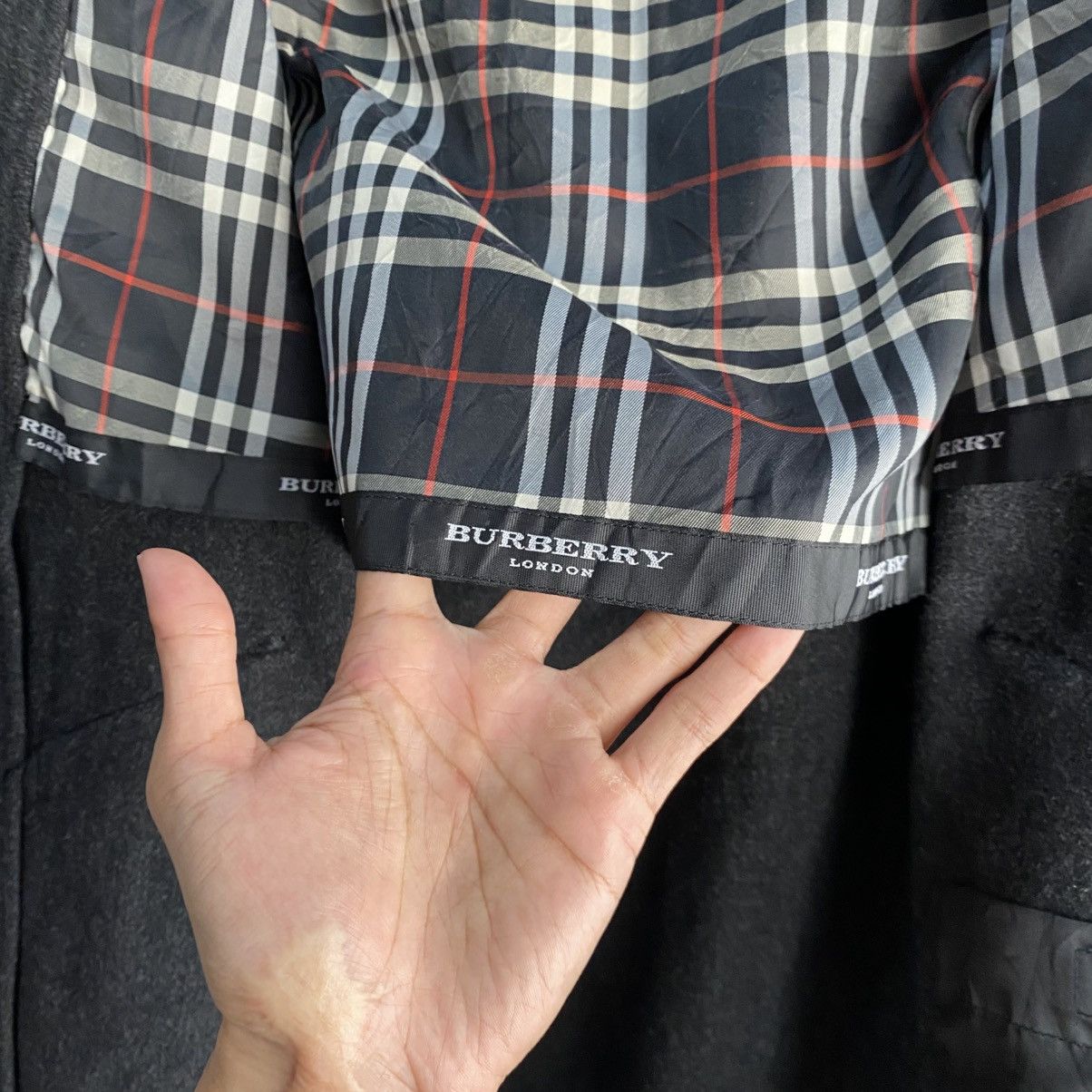 Burberry Vintage Burberry London Gray Wool Zip Jacket w/ Nova Check Size US L / EU 52-54 / 3 - 12 Thumbnail