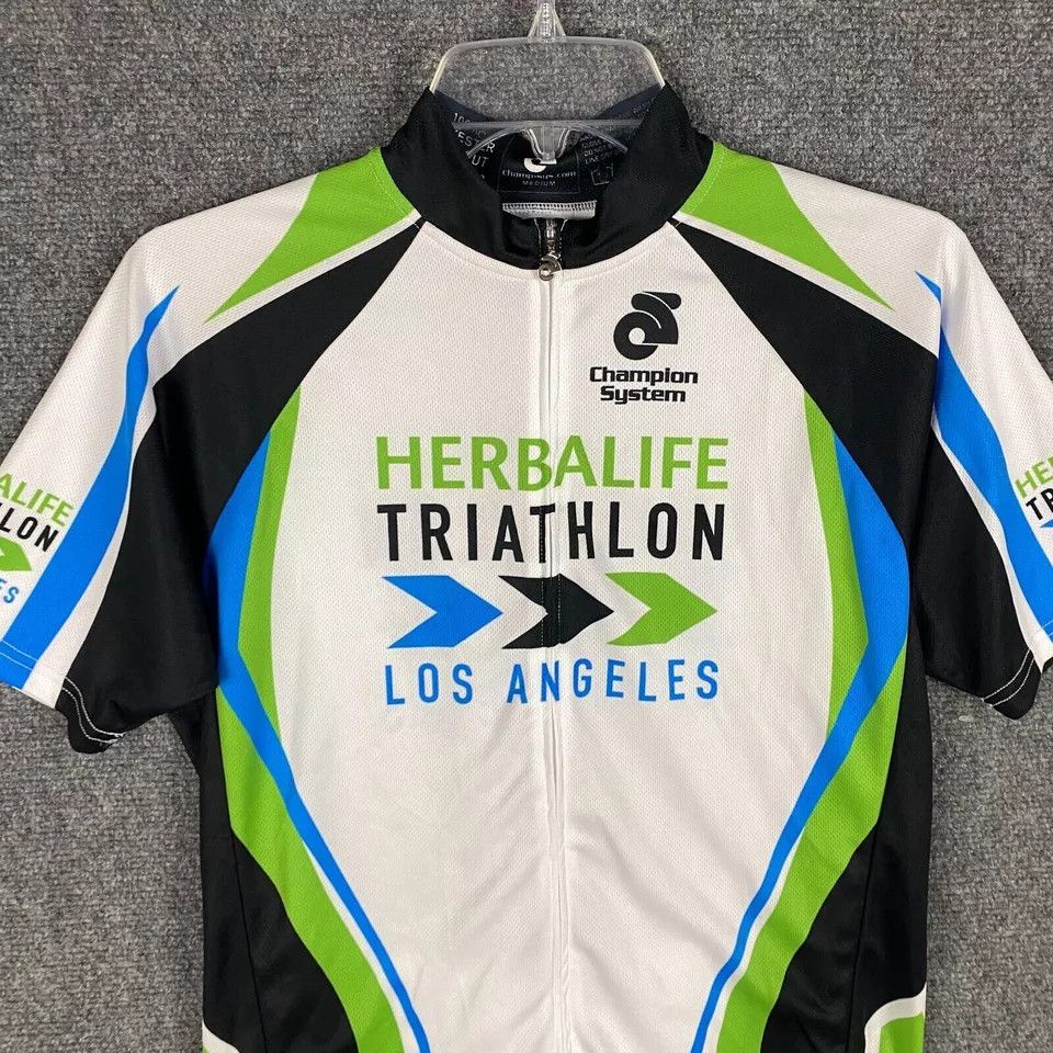 Other Champs Cycling Jersey Men's Medium Full Zip Club Cut M Size US M / EU 48-50 / 2 - 2 Thumbnail