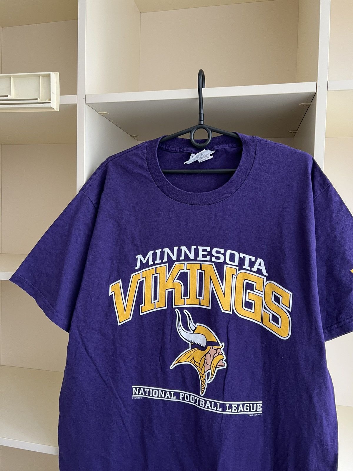 NFL Vintage 1998 Lee Sport Minnesota Vikings NFL T-Shirt Nutmeg Size US L / EU 52-54 / 3 - 4 Thumbnail