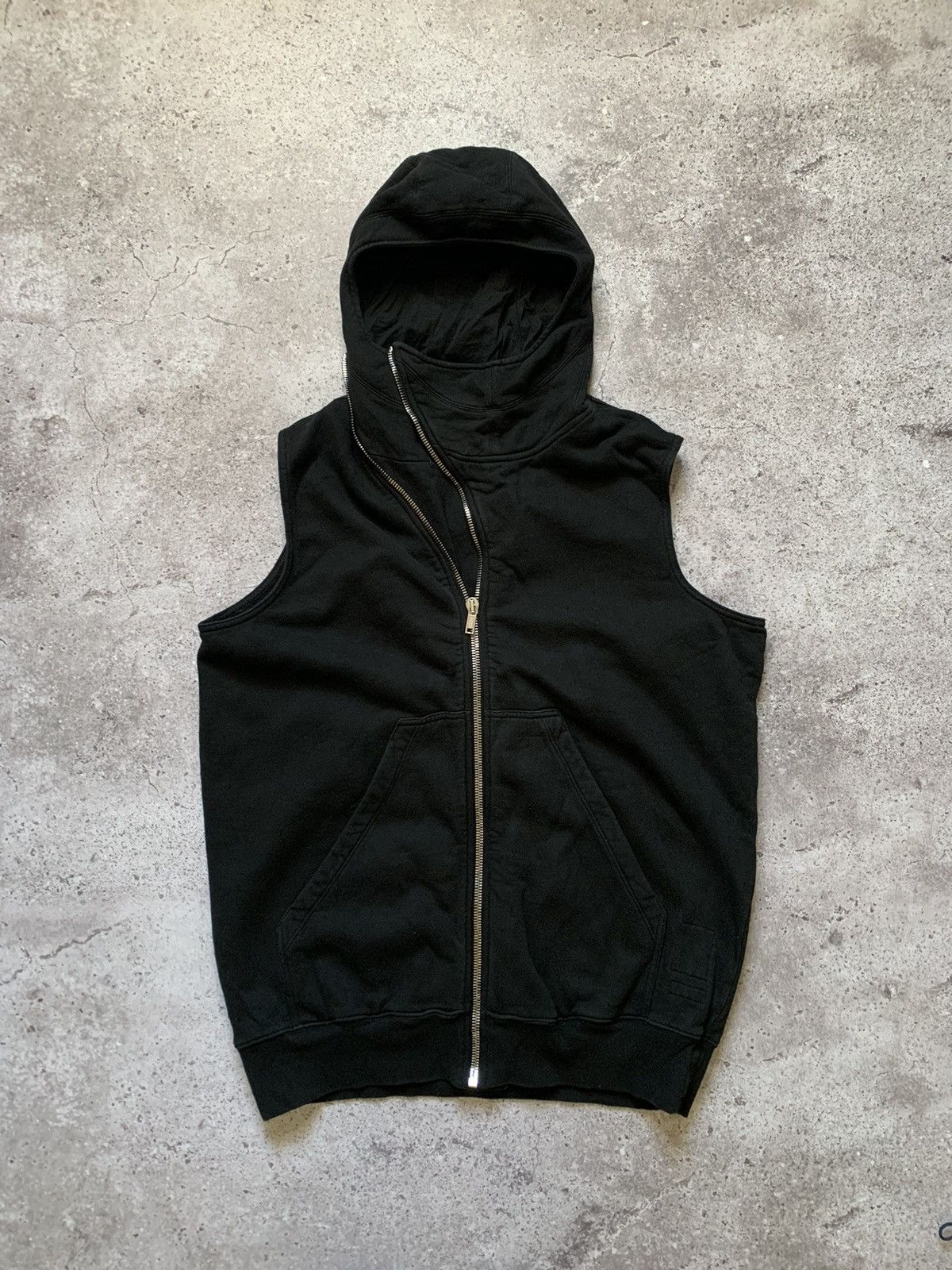 image of Rick Owens x Rick Owens Drkshdw Black Mountain Hoodie Vest, Men's (Size XL)