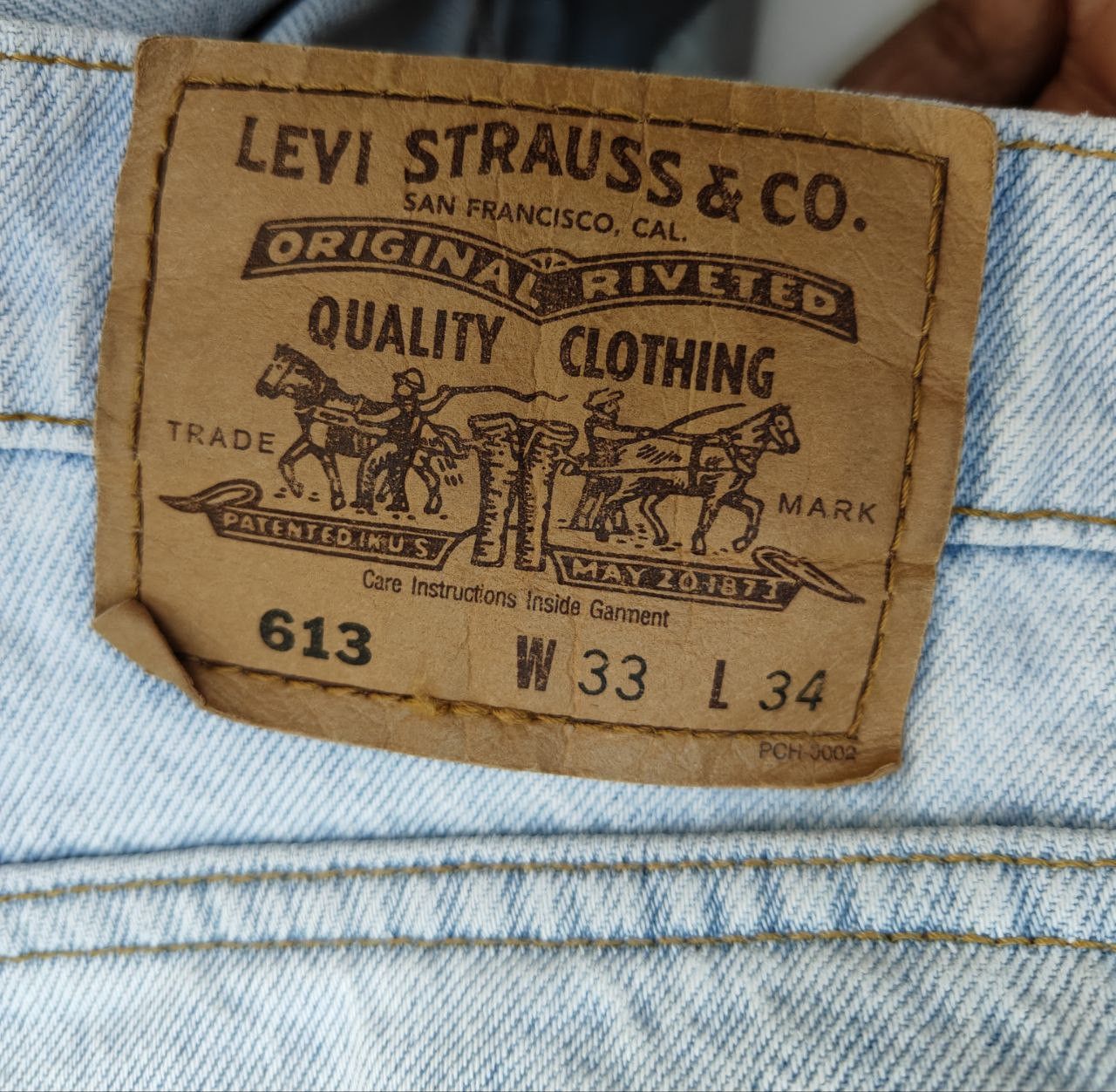 Levi's 90s Vintage Levi's 613 Orange Tab Denim Size US 31 - 7 Thumbnail