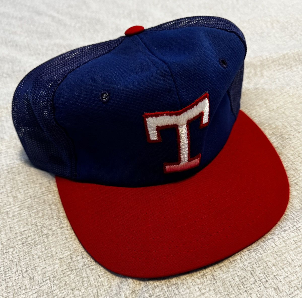 Sports Specialties Texas Rangers Sports Specialty Snapback Mesh Trucker Red Size ONE SIZE - 3 Thumbnail