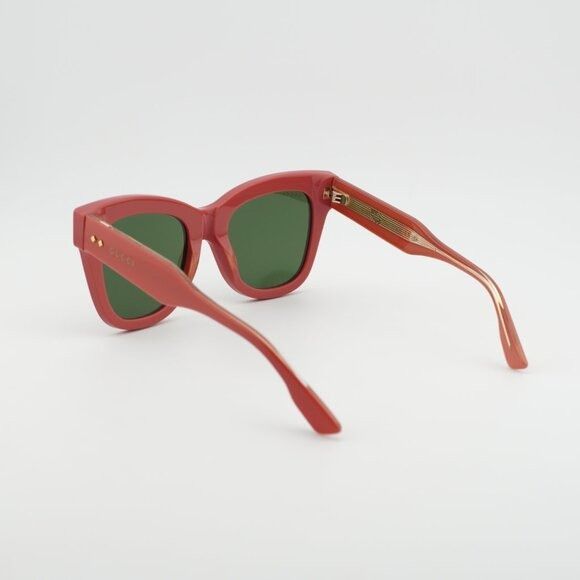 Gucci Gucci GG1082S 004 Sunglasses Pink Square Frame, Green Lenses Size ONE SIZE - 3 Thumbnail
