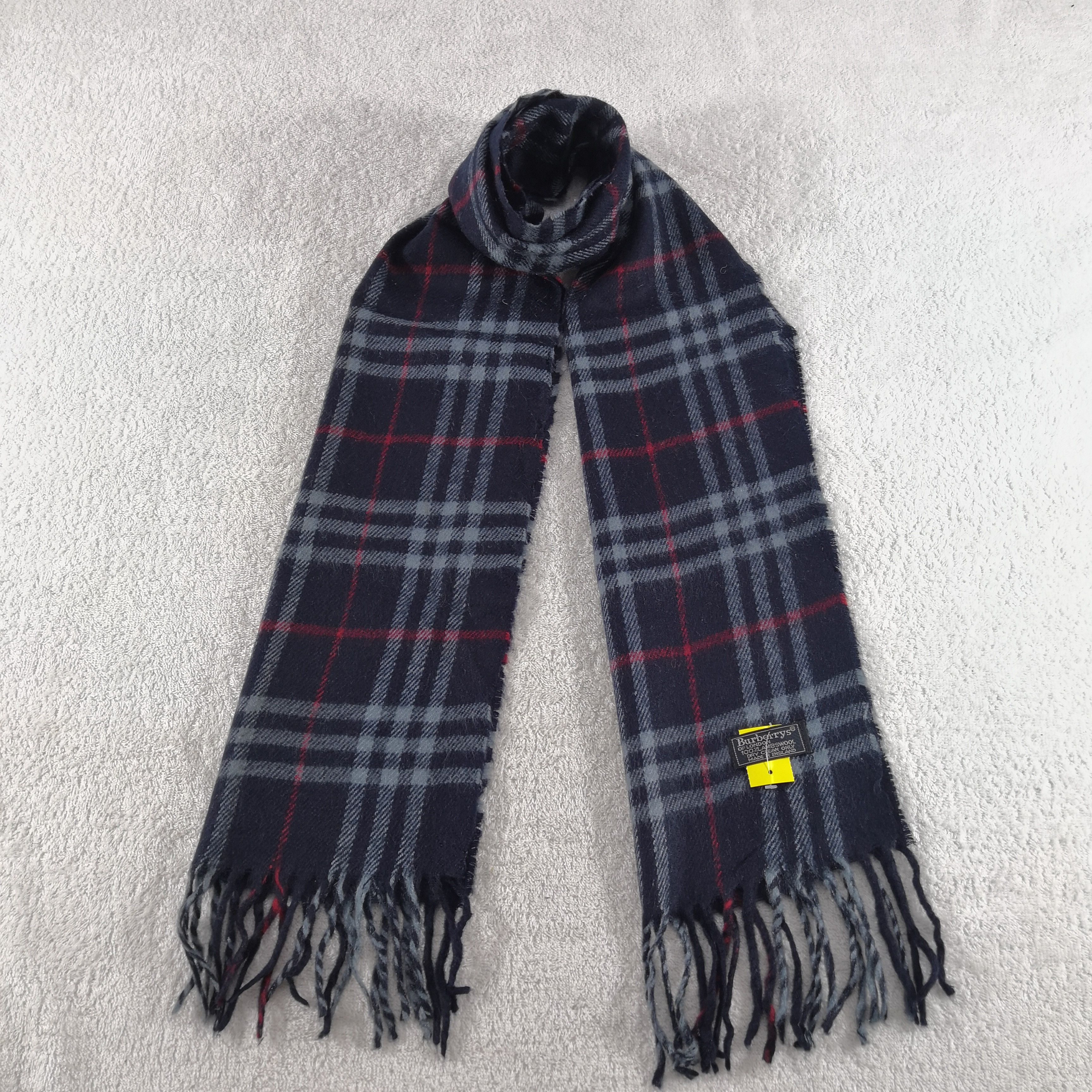 Burberry Vintage Burberry Scarf Muffler Wool Cashmere Scarves Size ONE SIZE - 1 Thumbnail