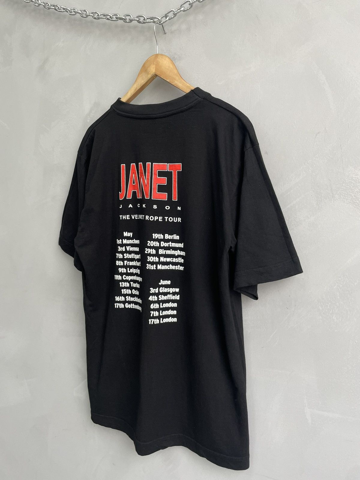 Band Tees Rare 90s velvet tour janet Jackson t shirt Size US XL / EU 56 / 4 - 9 Thumbnail