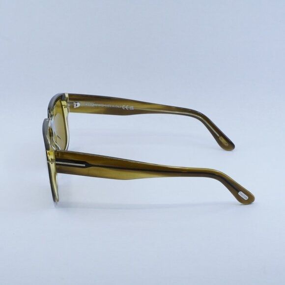 Tom Ford Tom Ford FT1025 55E Oliver 02 Sunglasses Havana Square Frame Size ONE SIZE - 9 Thumbnail