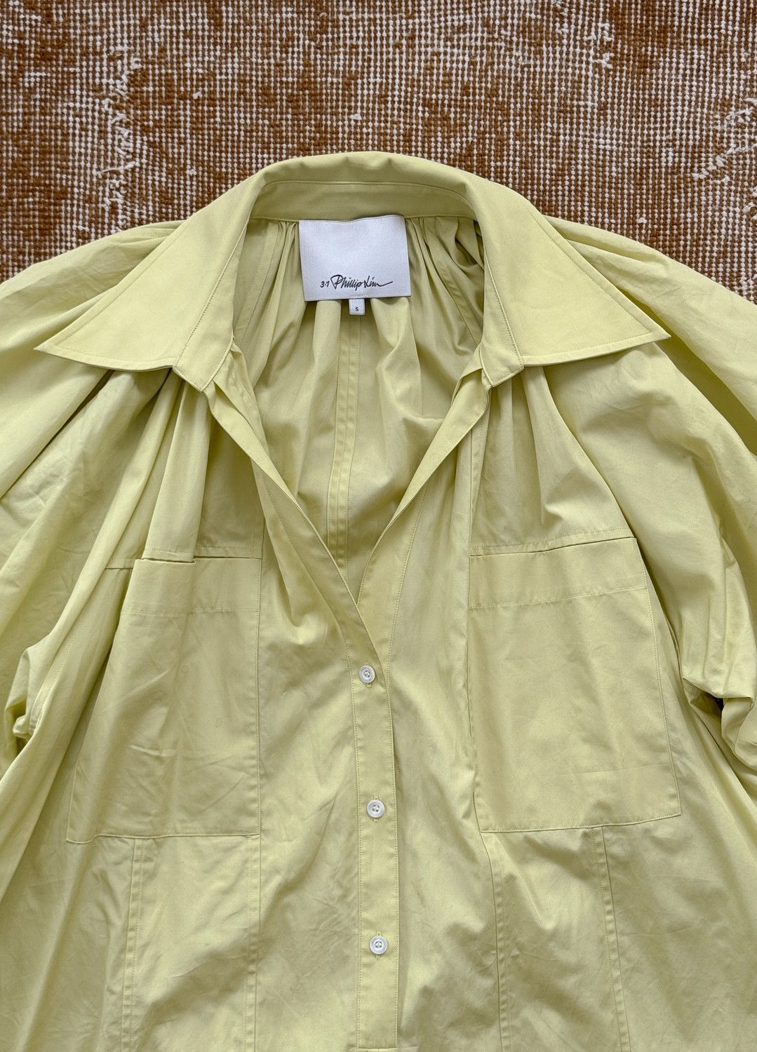 3.1 Phillip Lim 3.1 Phillip Lim Lime Long Shirt Dress S Size S / US 4 / IT 40 - 4 Thumbnail