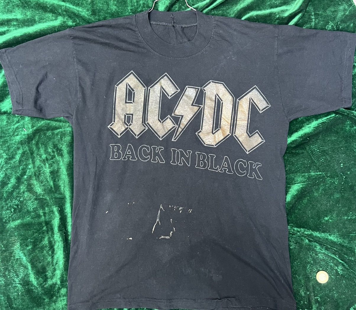 Vintage AC/DC tshirt vintage 90s Size US XL / EU 56 / 4 - 1 Thumbnail