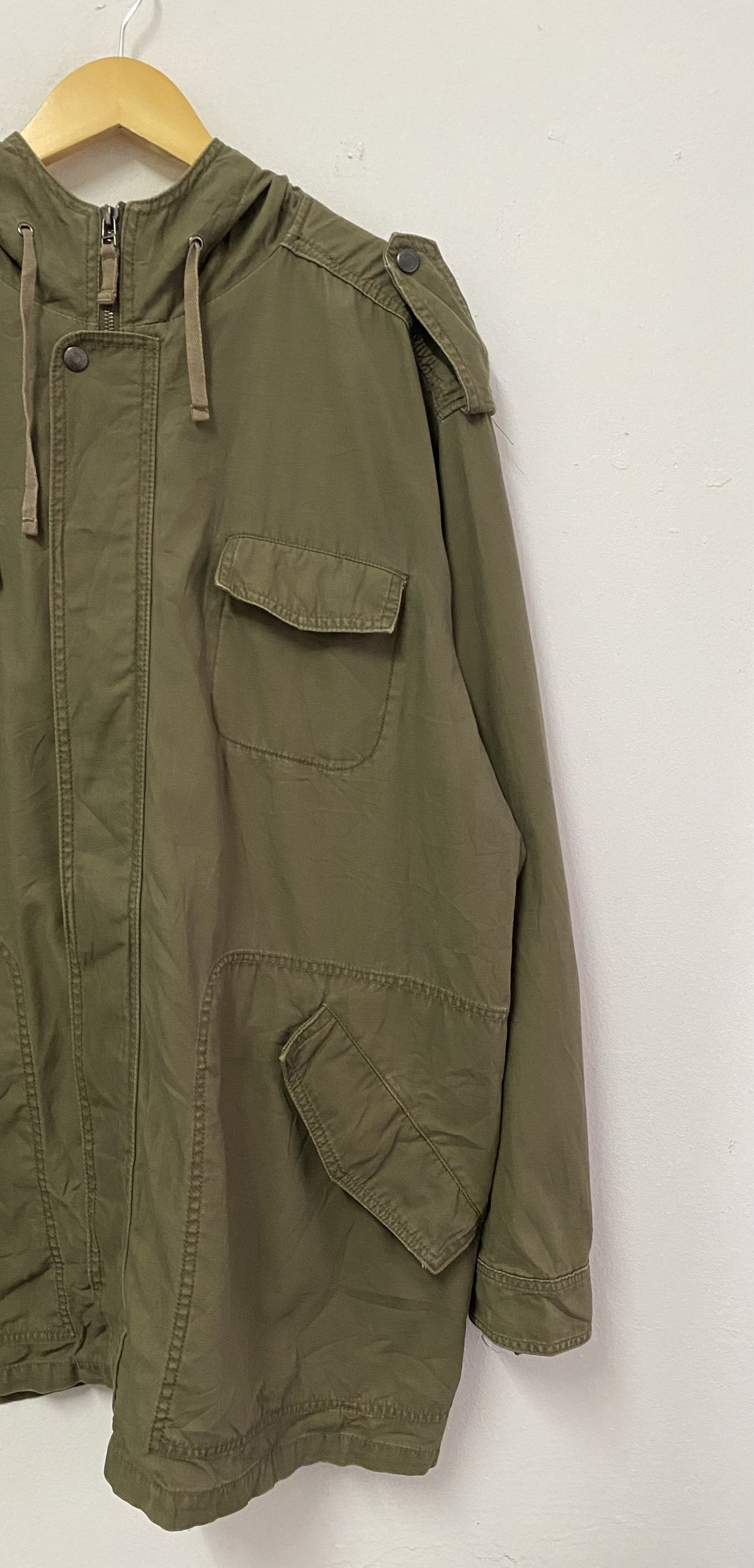 Converse Vintage Converse Military Style Oversized Hoodie Jacket Size US XXL / EU 58 / 5 - 6 Thumbnail