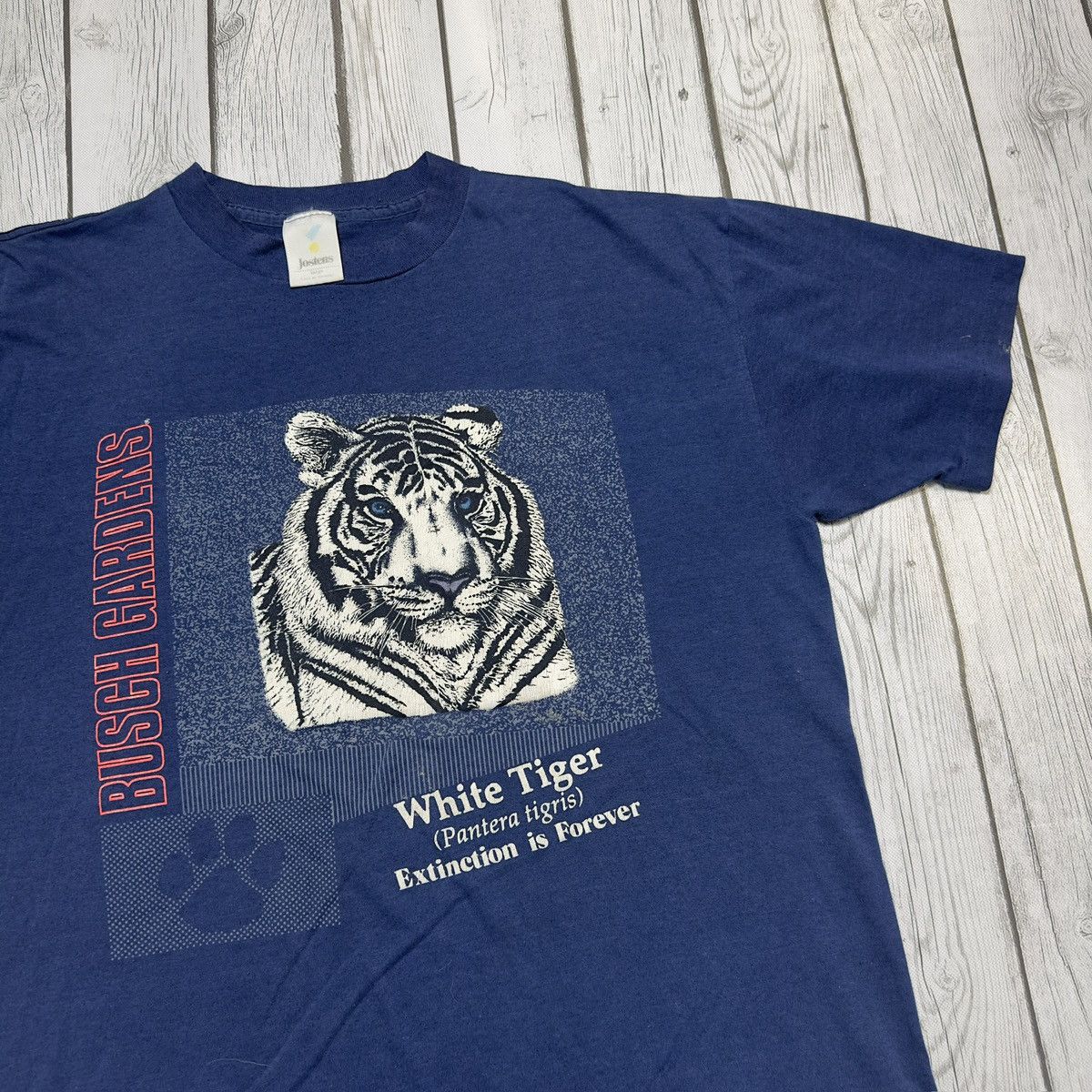 Vintage Vintage White Tiger tee Size US L / EU 52-54 / 3 - 3 Thumbnail