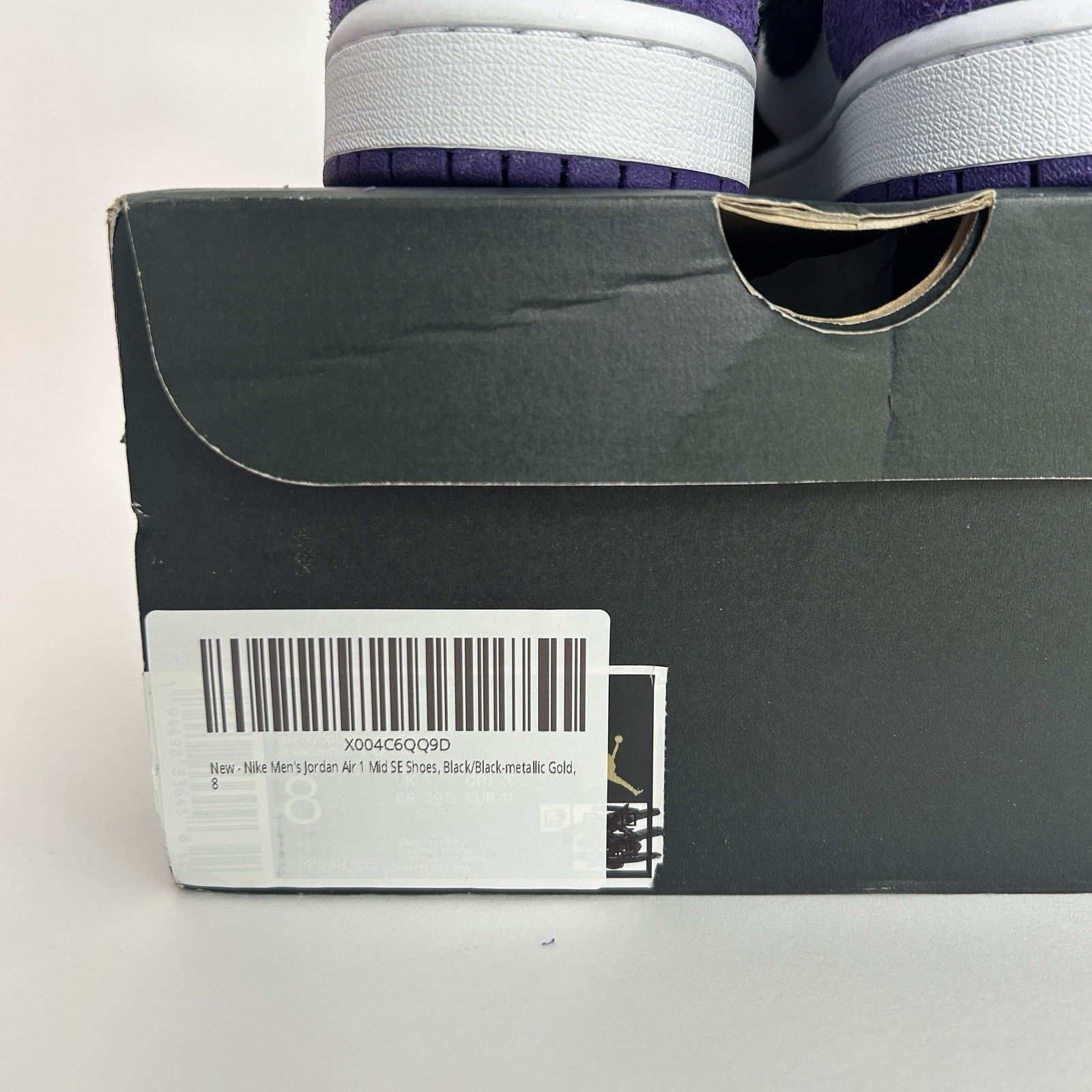 Nike Nike Air Jordan 1 Retro Mid SE "Varsity Purple" Size US 8 / EU 41 - 5 Thumbnail