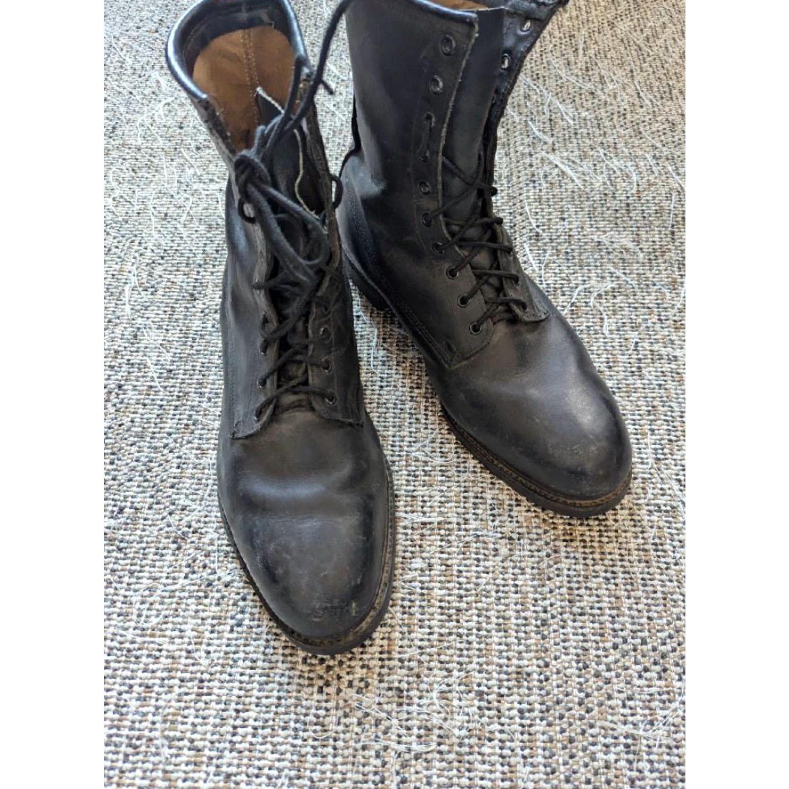 Vintage VINTAGE Cove Shoe Company Combat Boots Men 12.5 XW Black Leather Steel Toe US Army Cove Size US 13 / EU 46 - 7 Thumbnail