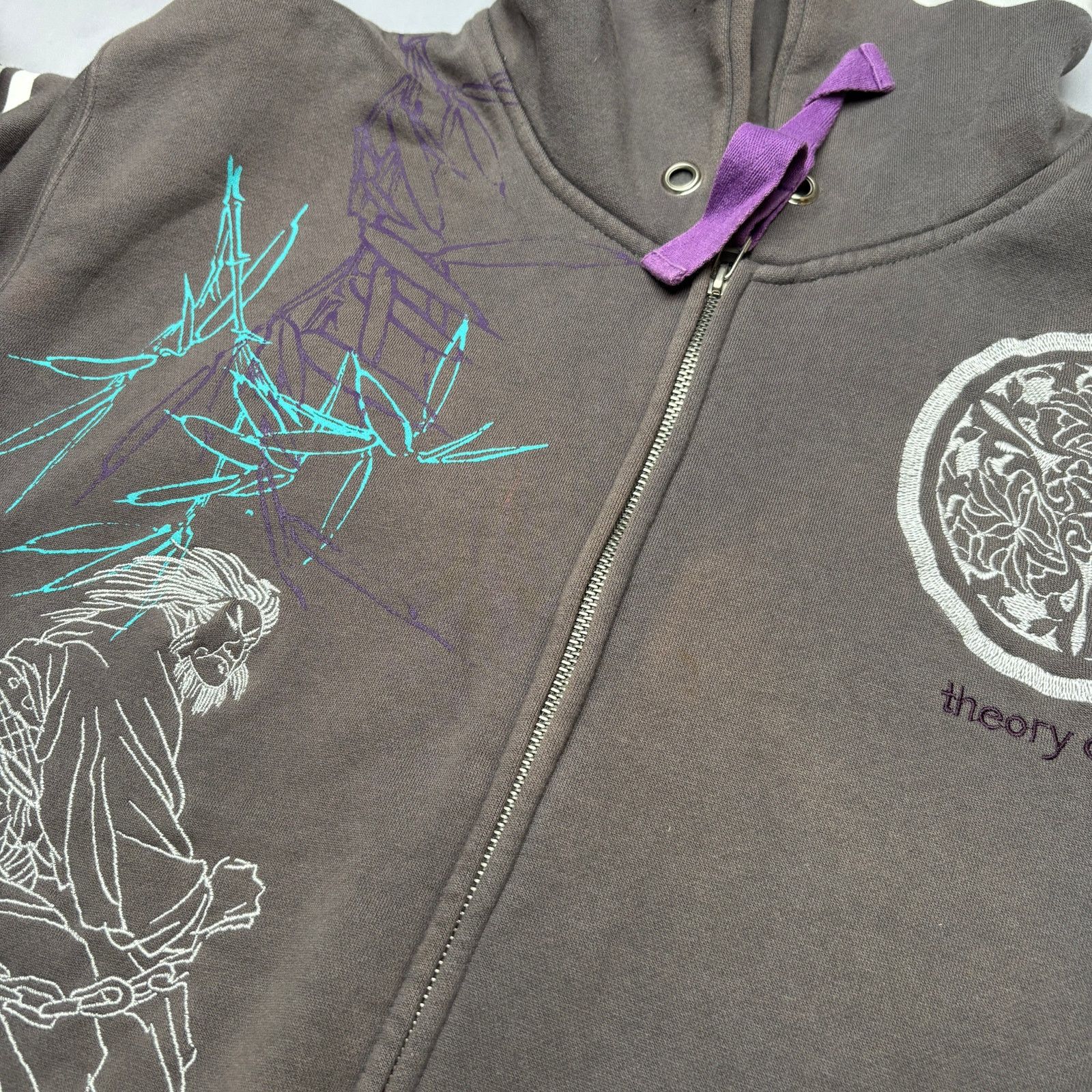 Ciano Farmer Cstar Ciano Farmer Theory of Life Y2K Full Zip Hoodie 2XL Size US XXL / EU 58 / 5 - 9 Thumbnail
