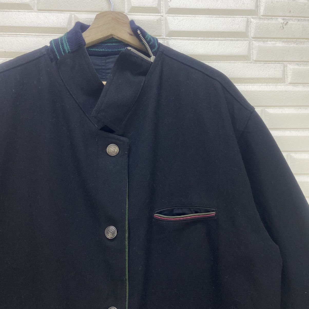 CLOSED × Marithe + Francois Girbaud Vtg Closed Marithe Francois Girbaud Wool Reversible Jacket Size US L / EU 52-54 / 3 - 14 Thumbnail