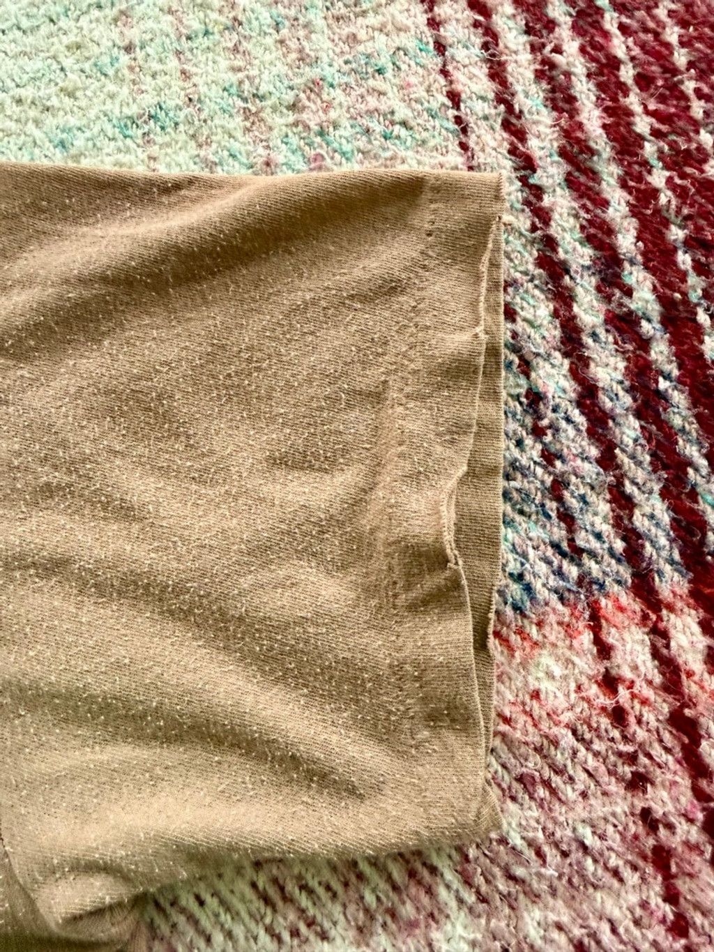 Hanes 70s Single Stitch Distressed Sun Faded Brown Tee M Size US M / EU 48-50 / 2 - 4 Thumbnail
