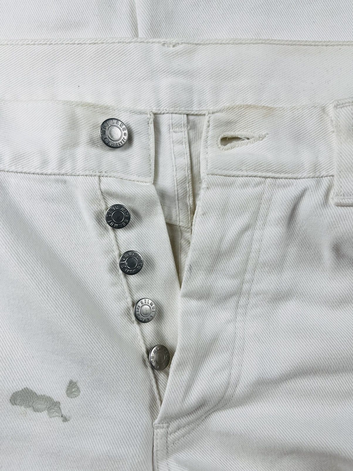 Helmut Lang SS99 Helmut Lang White Painter Denim Jeans Size US 31 - 6 Thumbnail