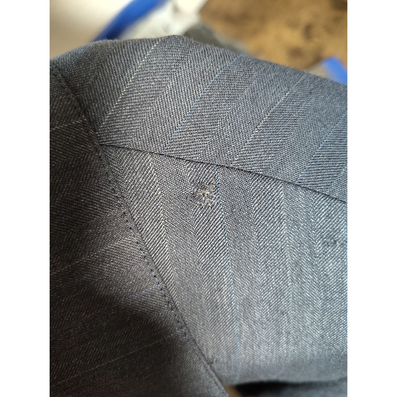 Brooks Brothers Vintage Brooks Brothers Men's Grey Pinstripe Wool Blazer 40R Size 40R - 14 Thumbnail