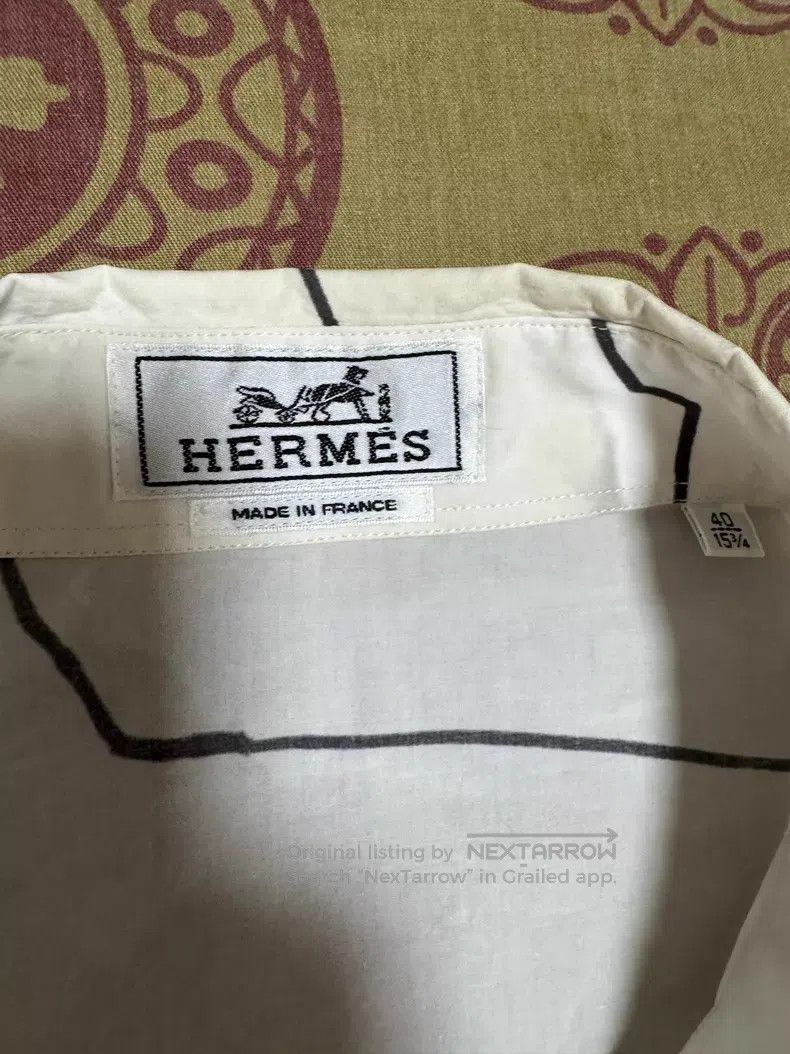 Hermes Hermes Casual shirt. Full body ink line pattern, lightweig Size US XXS / EU 40 - 7 Thumbnail