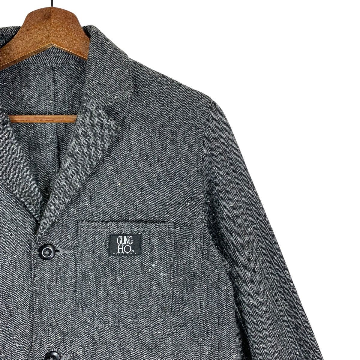 Japanese Brand Vintage Gung Ho Tweed Coat Women Button Jacket Size S / US 4 / IT 40 - 6 Thumbnail