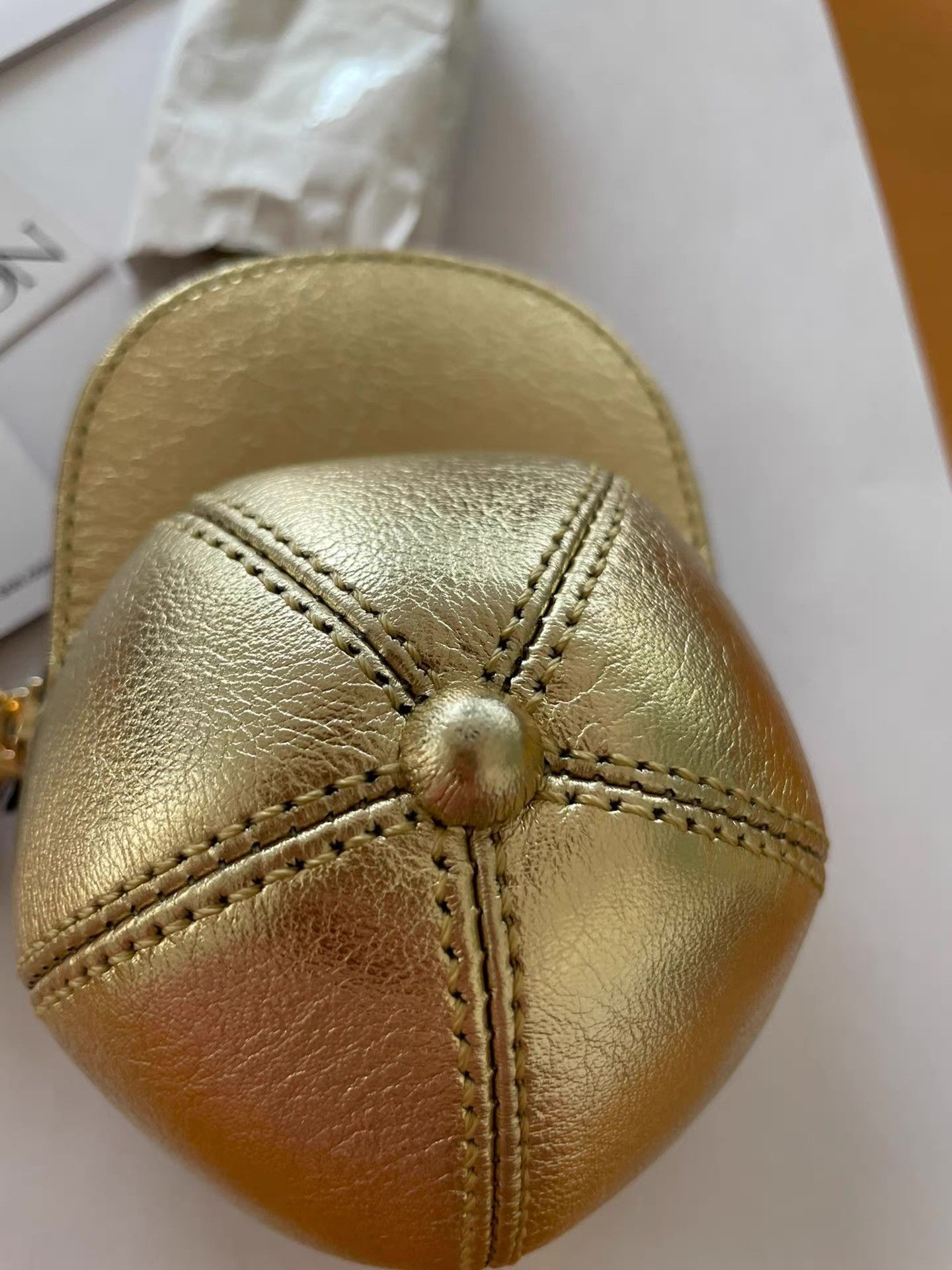 JW Anderson JW Anderson Mini Gold Hat Bag Ｑ21 Size ONE SIZE - 4 Thumbnail