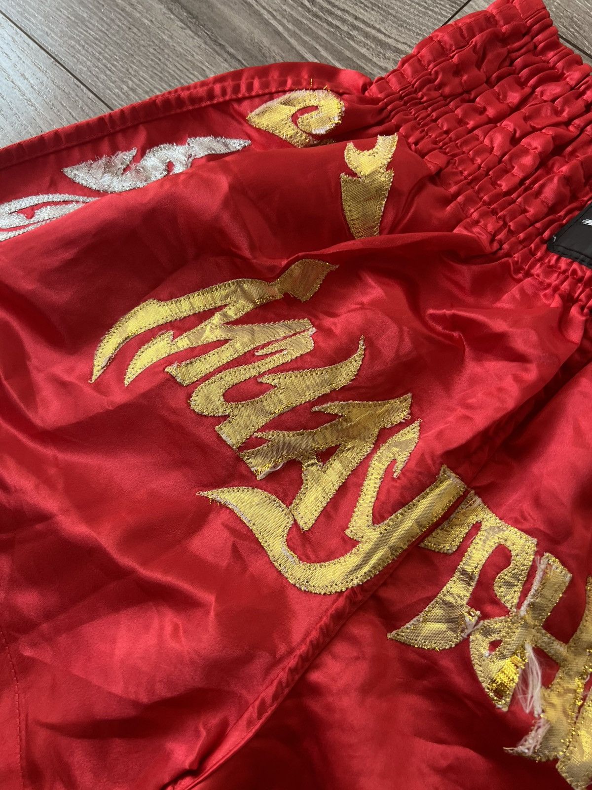 Vintage ‼️Vintage Y2K Muay Thai 🇹🇭 Fighters Archival Boxing Shorts‼️ Size US 36 / EU 52 - 10 Thumbnail