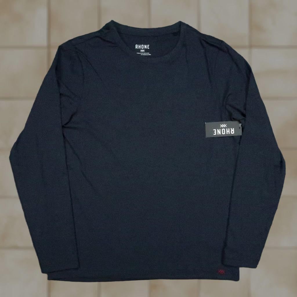 Rhone Rhone Shirt Mens Medium Blue Element Long Sleeve Tee Performance Stretch Size US M / EU 48-50 / 2 - 1 Thumbnail