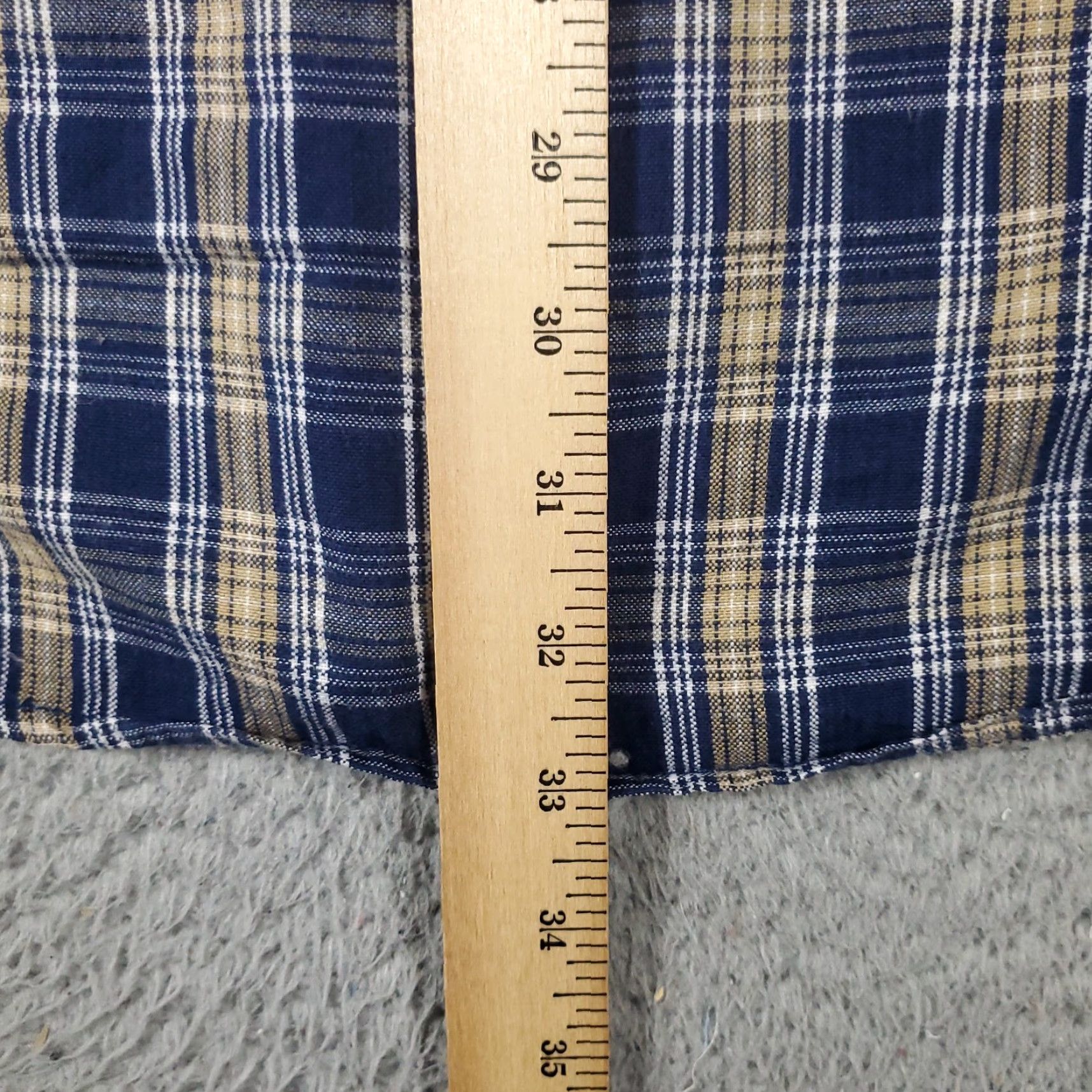 Tommy Hilfiger Tommy Hilfiger Shirt Mens XL Blue Plaid Button-Up Long Sleeve Cotton Mens Size US XL / EU 56 / 4 - 6 Thumbnail
