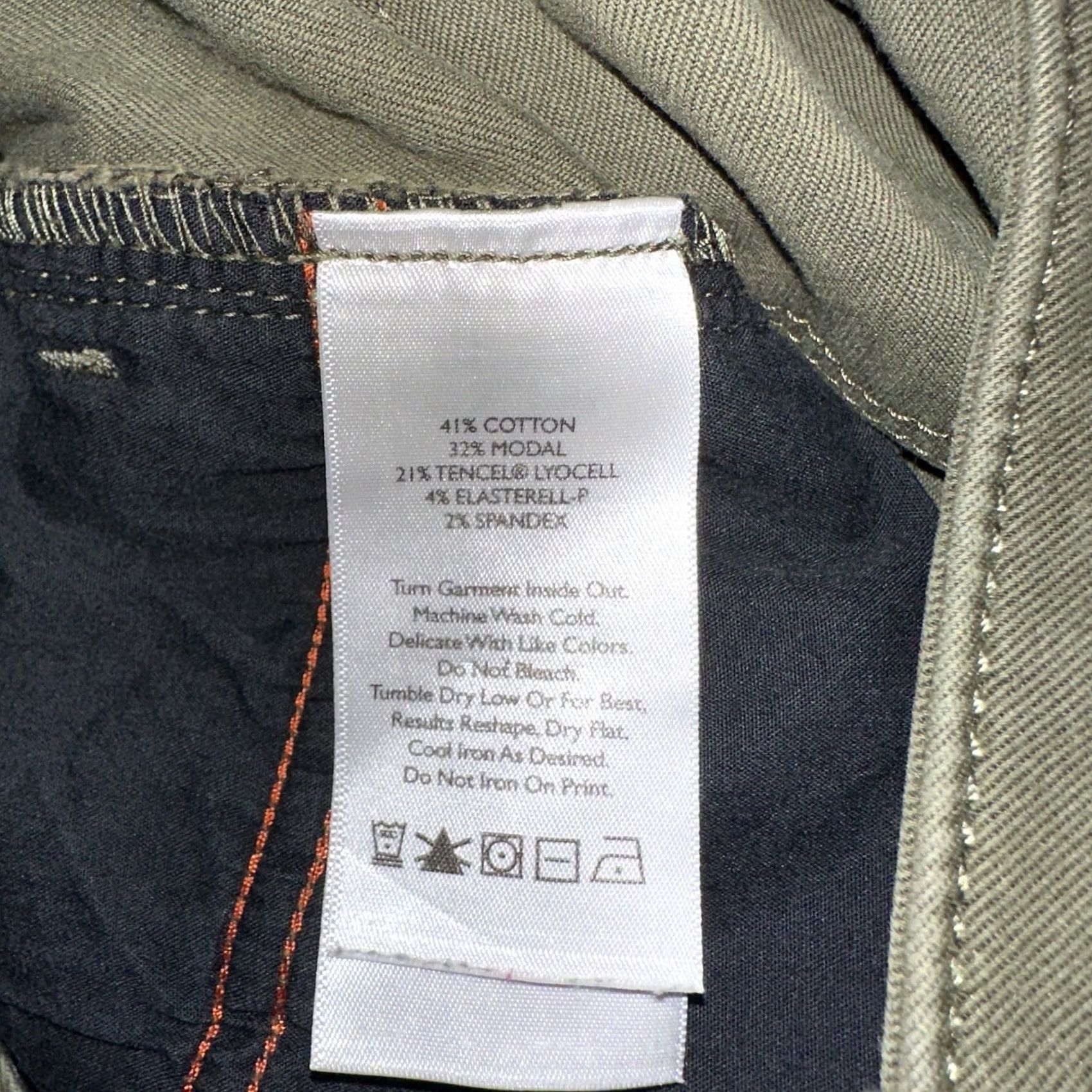 Eddie Bauer Eddie Bauer Pants Womens 8P Petite Green Cotton Stretch Chino Straight Slim Slightly Curvy 27in Inseam Size 30" / US 8 / IT 44 - 7 Thumbnail