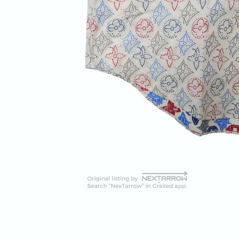 Louis Vuitton Louis Vuitton Women's Cotton Shirt with Pattern . Size L / US 10 / IT 46 - 4 Thumbnail