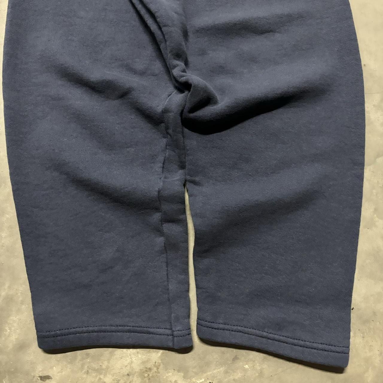 Japanese Brand × Vintage Crazy Vintage 90s Navy Blue Essential Sweatpants! Size US 30 / EU 46 - 5 Thumbnail
