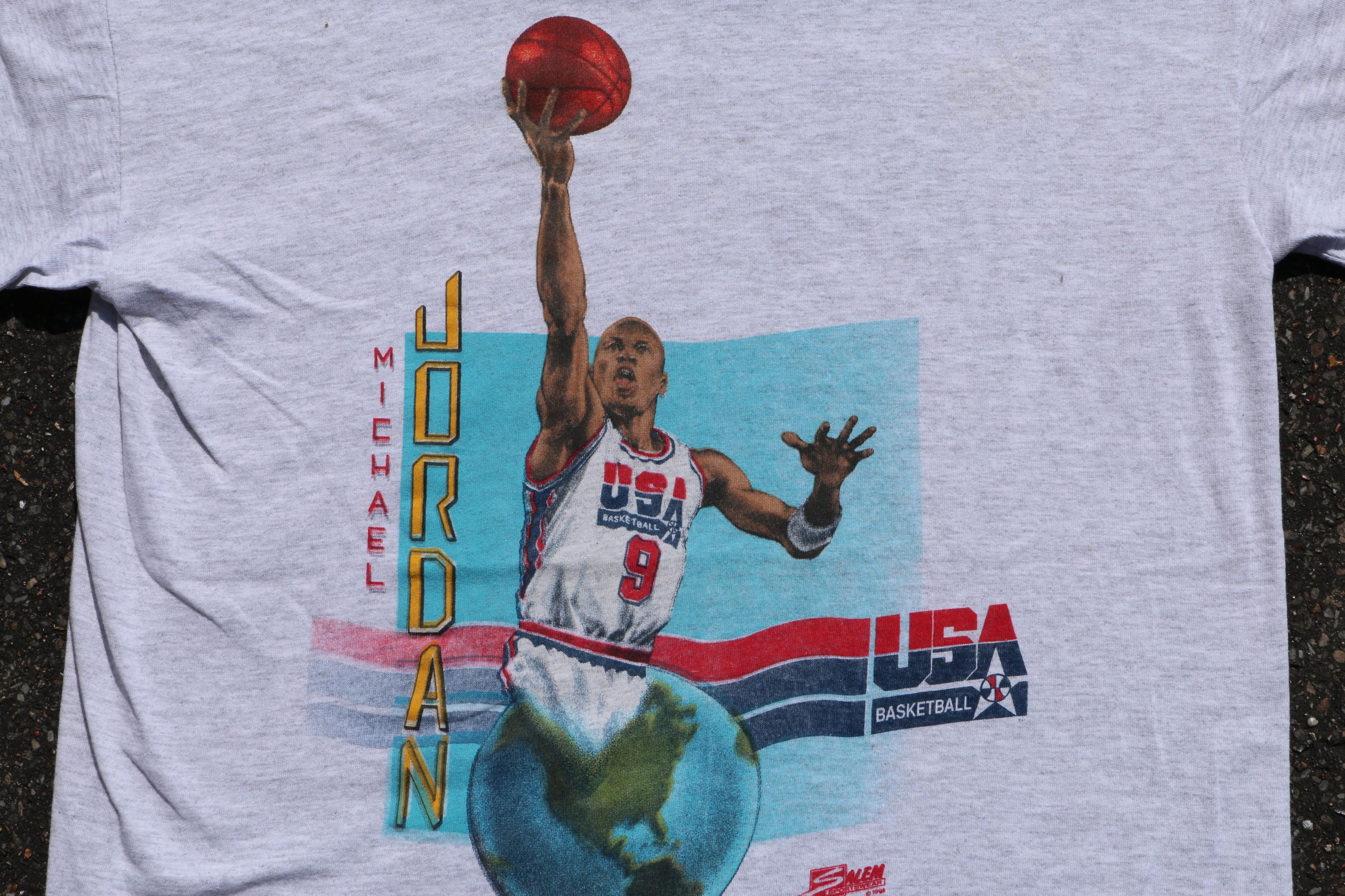 Vintage Michael Jordan T-shirt Salem Tag USA 90s NBA