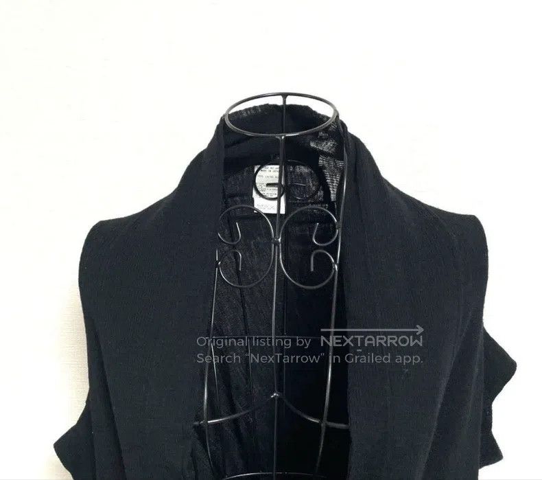 Yohji Yamamoto Yohji Yamamoto size 3 Distorted lace knit cashmere shirt Size L / US 10 / IT 46 - 2 Thumbnail