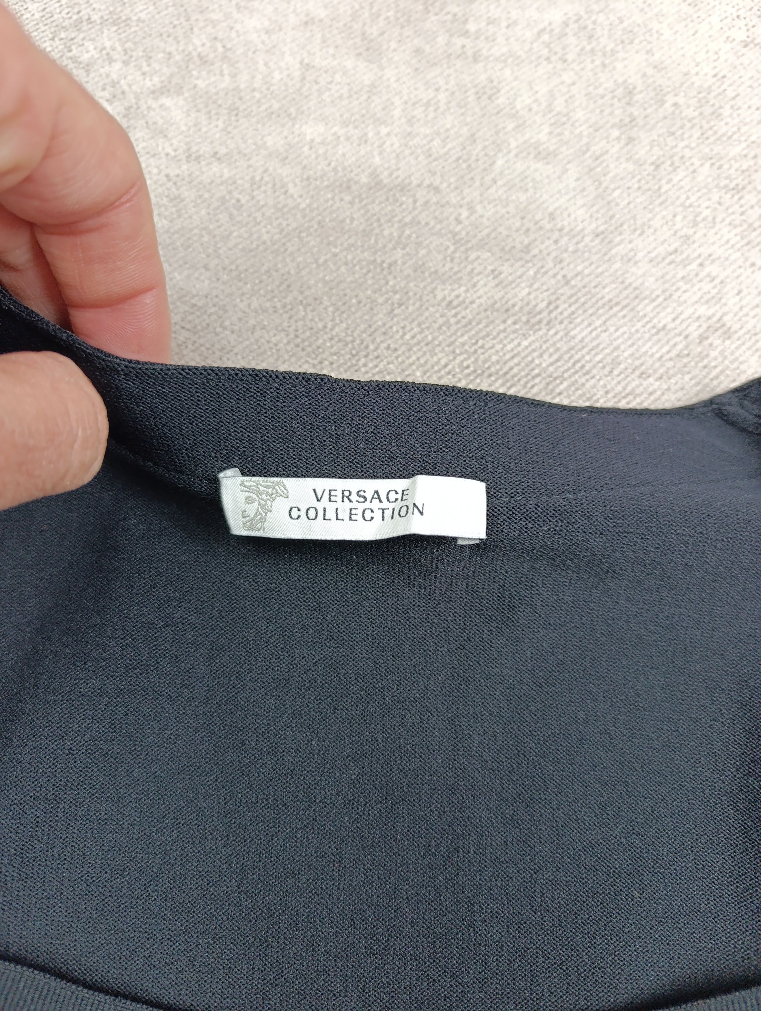 Versace VERSACE GIANNI WOMEN'S BLACK BLOUSE SWEATER Size XL / US 12-14 / IT 48-50 - 5 Thumbnail
