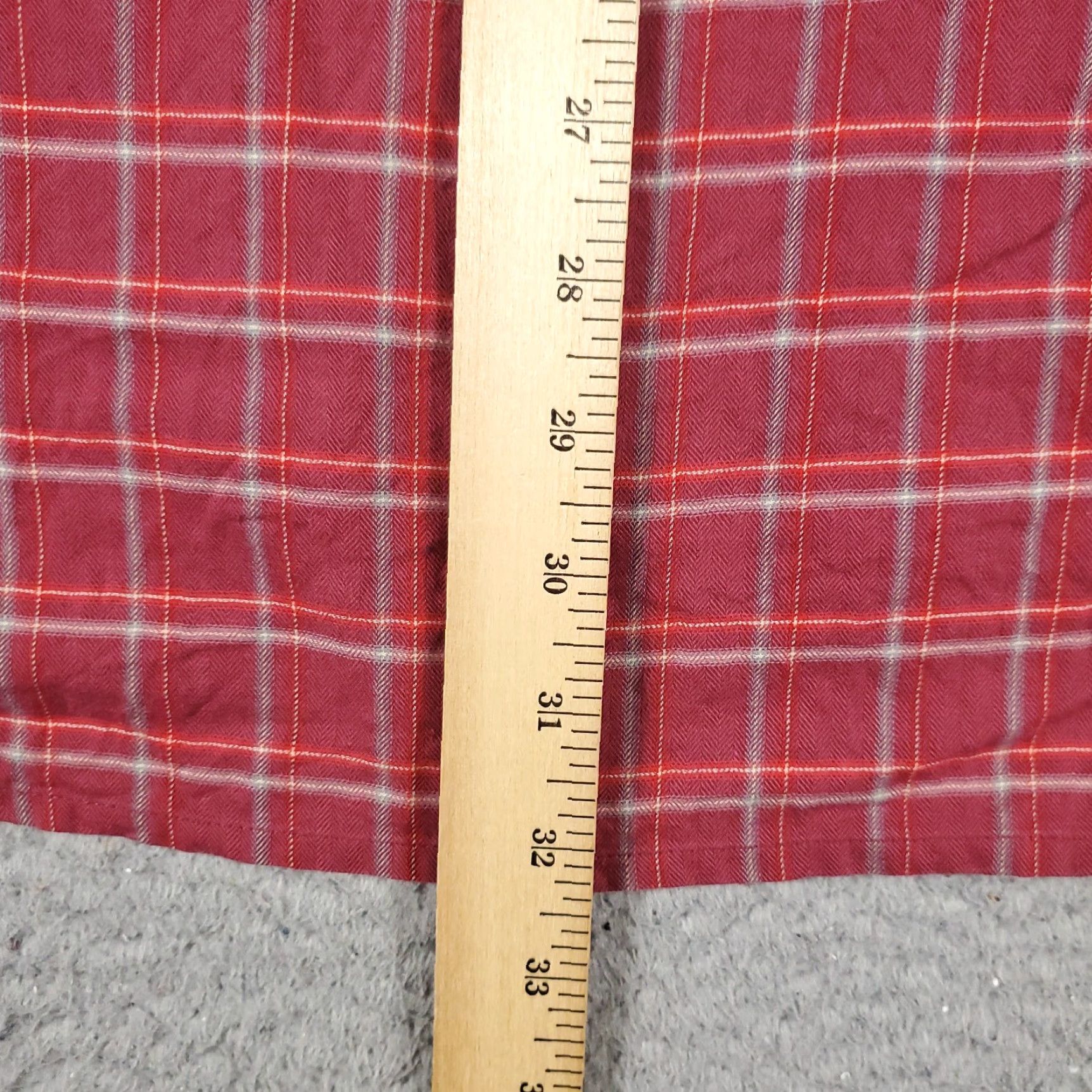 Tommy Hilfiger Tommy Hilfiger Shirt Mens Large Red Plaid Button-Up Long Sleeve Size US L / EU 52-54 / 3 - 6 Thumbnail