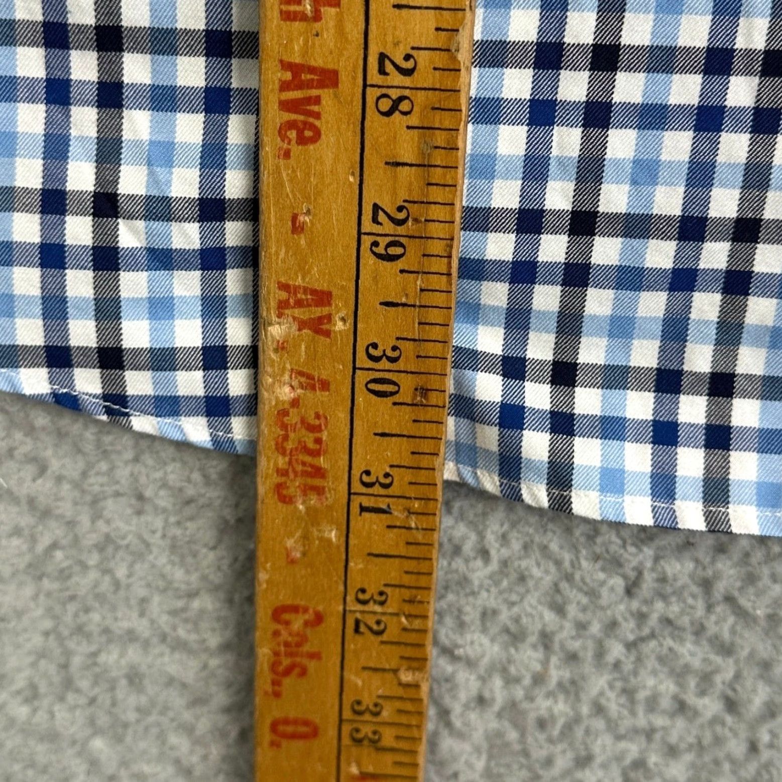 Duluth Trading Company Duluth Trading Co Shirt Mens Large Blue Button-Down Gingham Check Long Sleeve Size US L / EU 52-54 / 3 - 6 Thumbnail