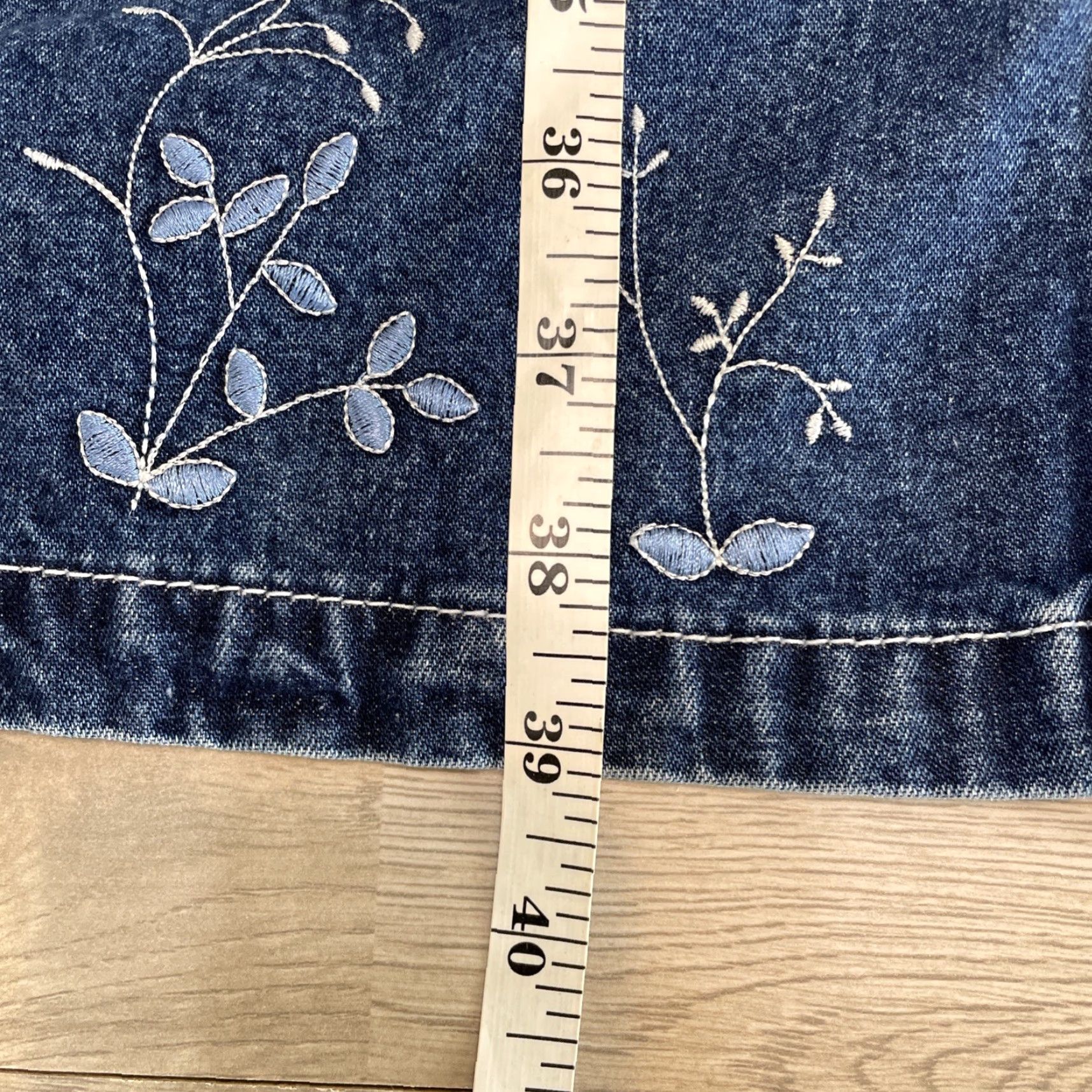 Vintage VINTAGE Eric Charles Women’s Plus Size Tank Dress 3X Blue Sleeveless V-Neck Denim Pockets 90s Size XXL / US 16-18 / IT 52-54 - 6 Thumbnail